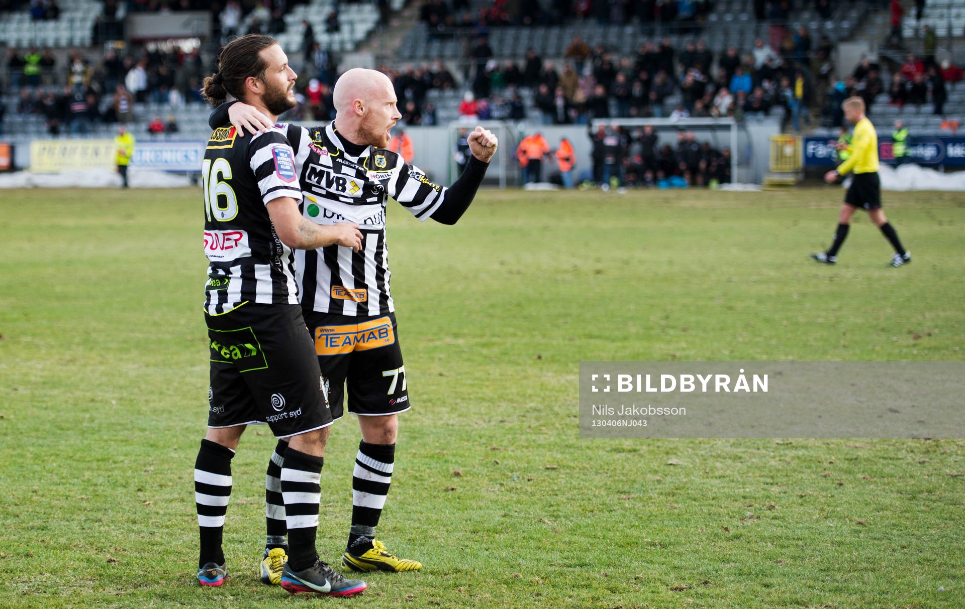 Patrik Åström, Max Mölder, Landskrona BOIS, jublar