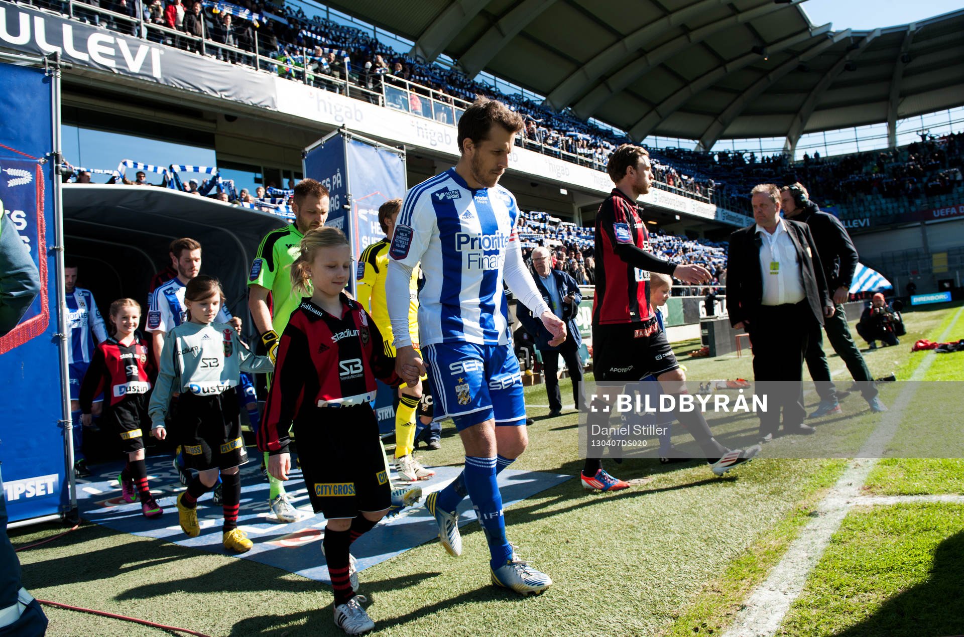 Tobias Hysén, IFK Göteborg, tågar in på Gamla Ullevi