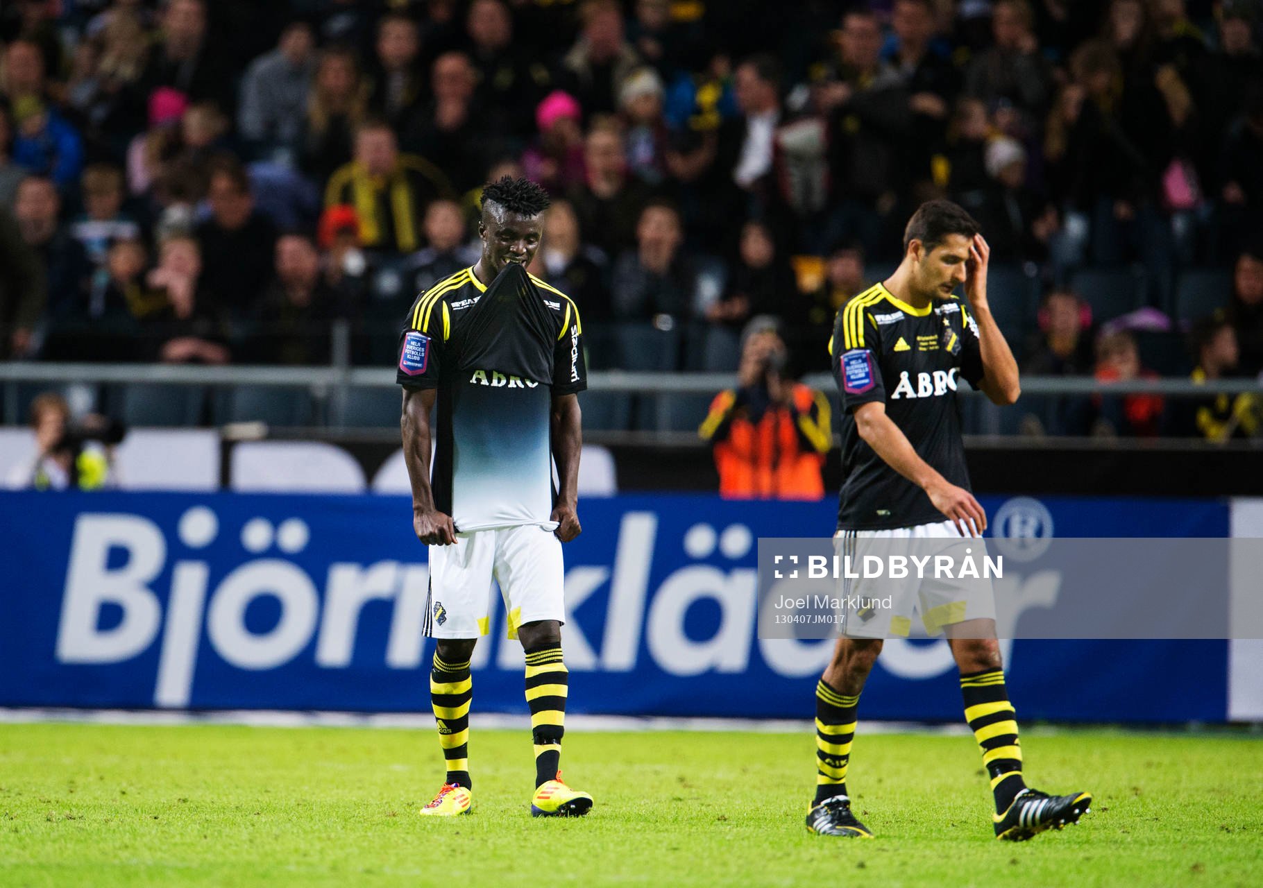 Kwame Amponsah Karikari och Celso Borges, AIK, deppar