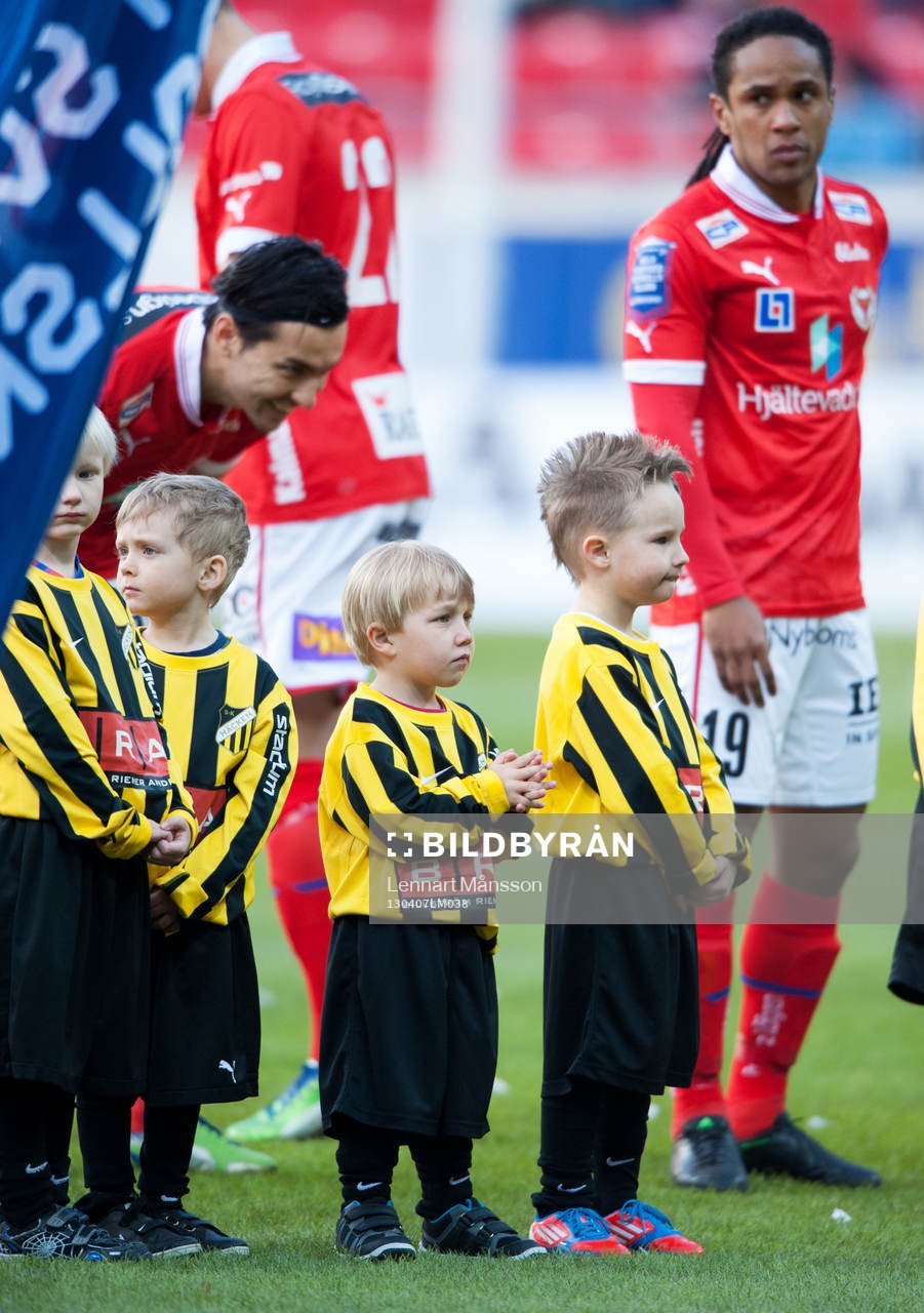 Knattar, mascotar, matchmascotar, spelare
