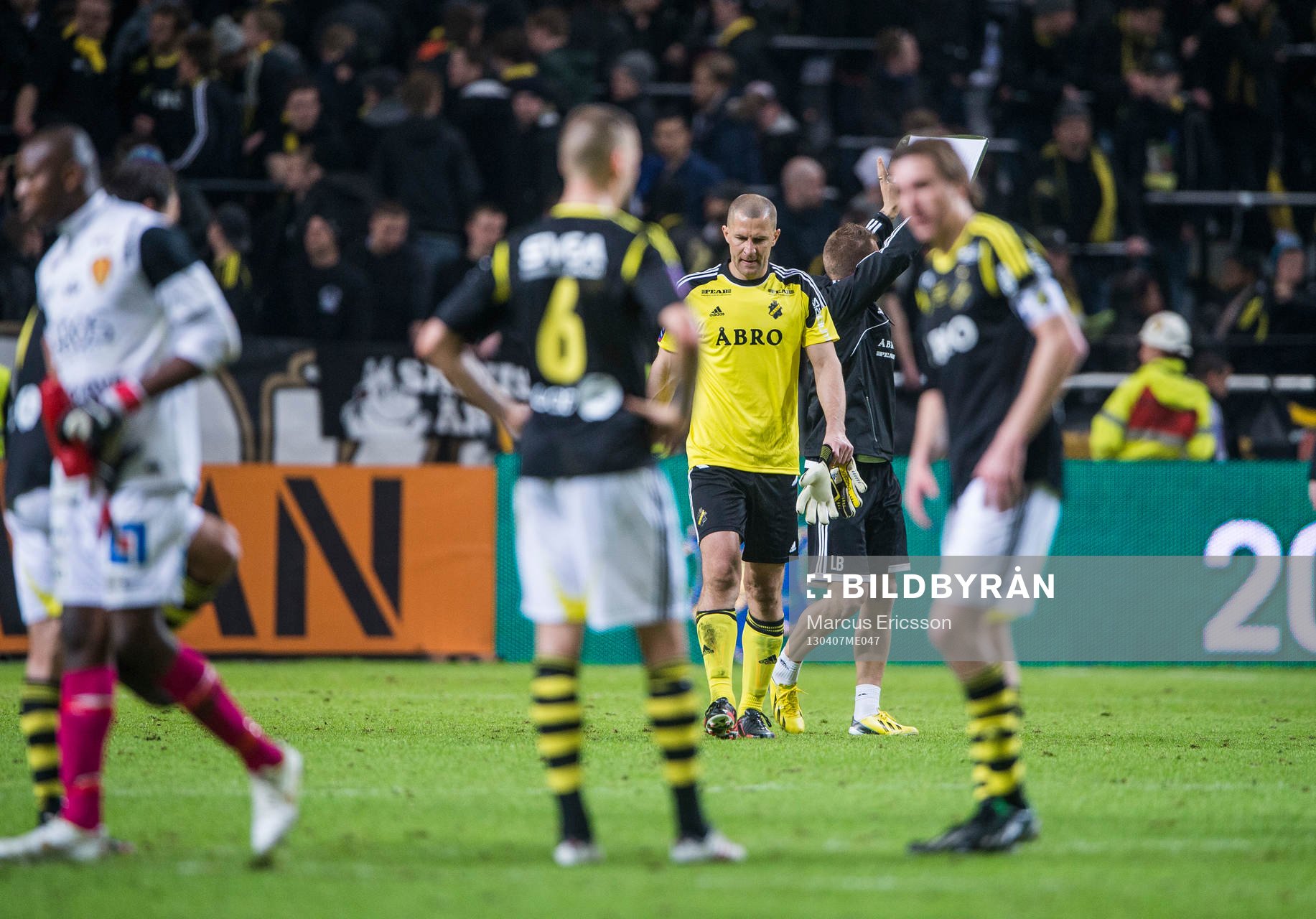 Ivan Turina, målvakt, AIK deppar på slutsignal