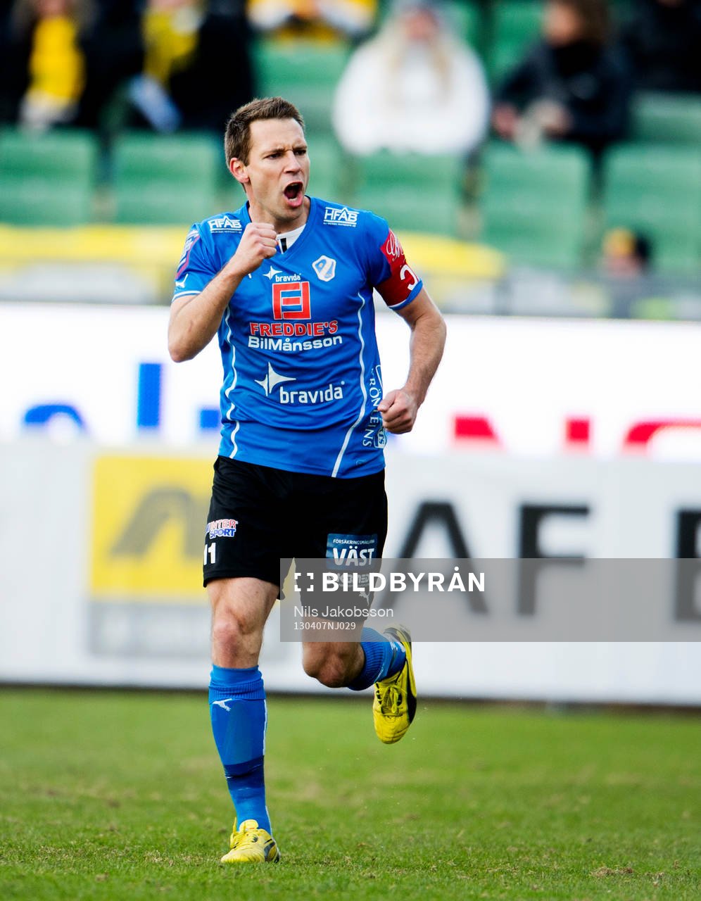 Fotboll, Allsvenskan, Halmstad BK - Elfsborg: Stefan Selakovic, Halmstad.