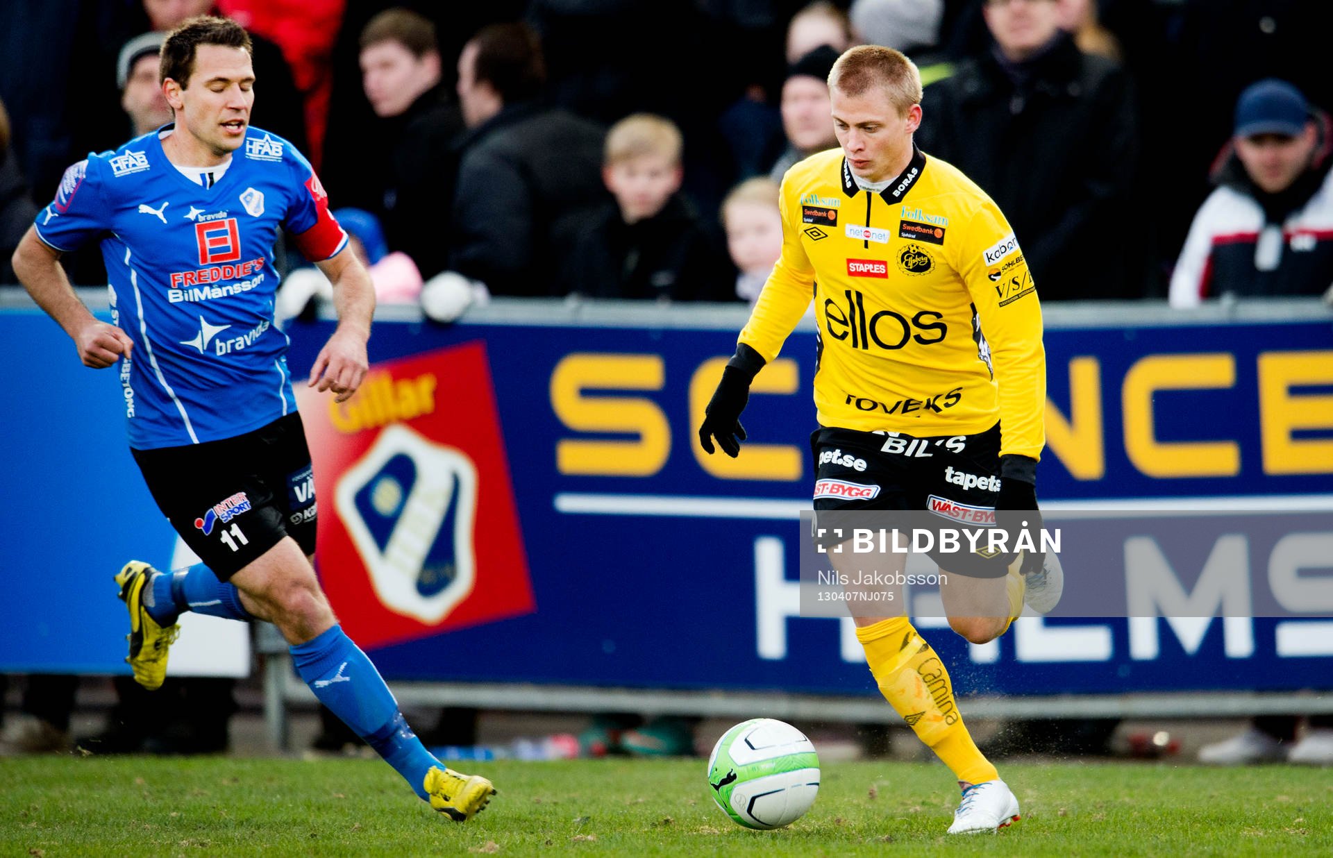 Fotboll, Allsvenskan, Halmstad BK - Elfsborg: Stefan Selakovic, Halmstad, Simon Hedlund, Elfsborg.