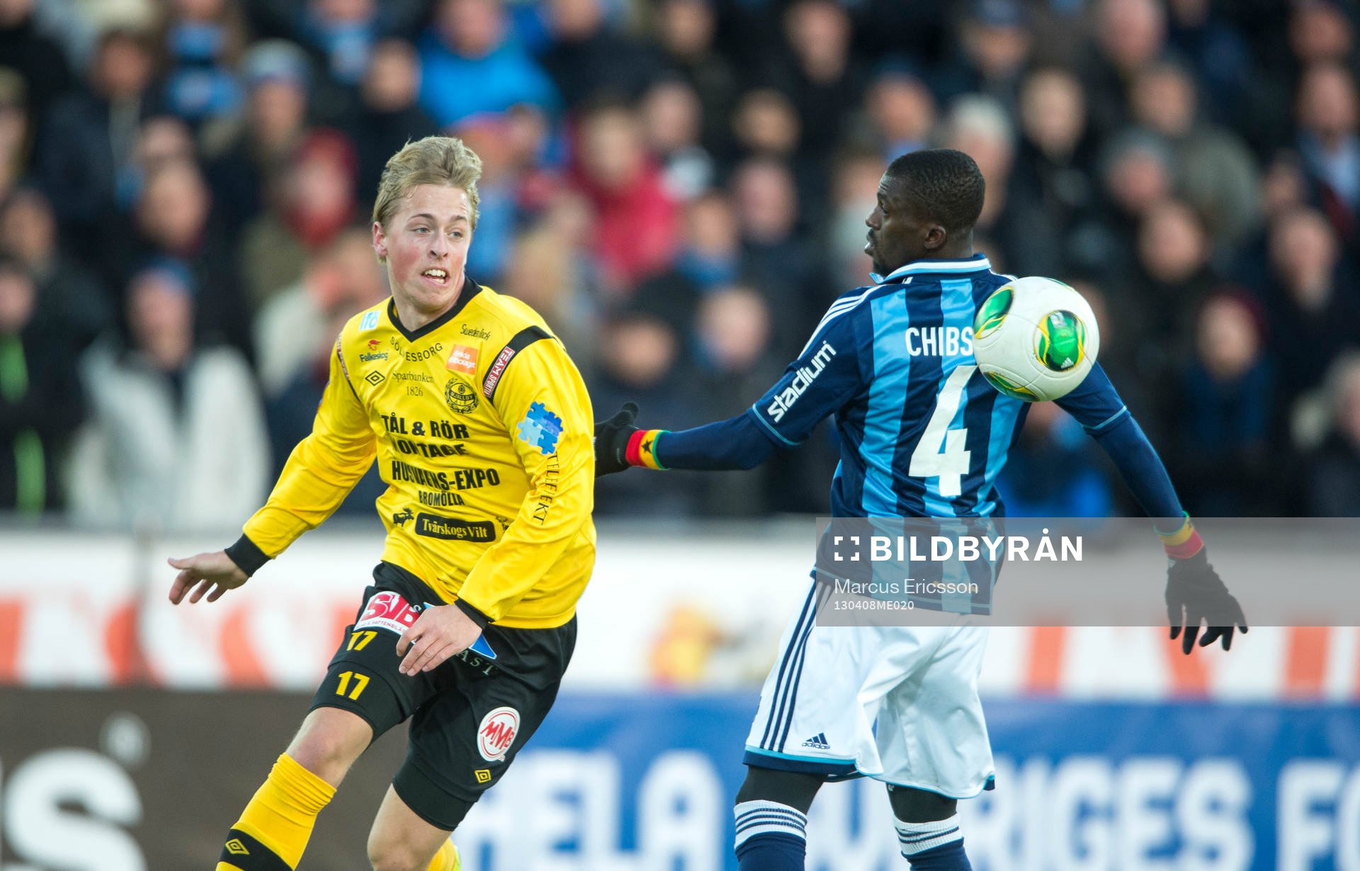Robin Strömberg, Mjällby rundar Yussif Chibsah,