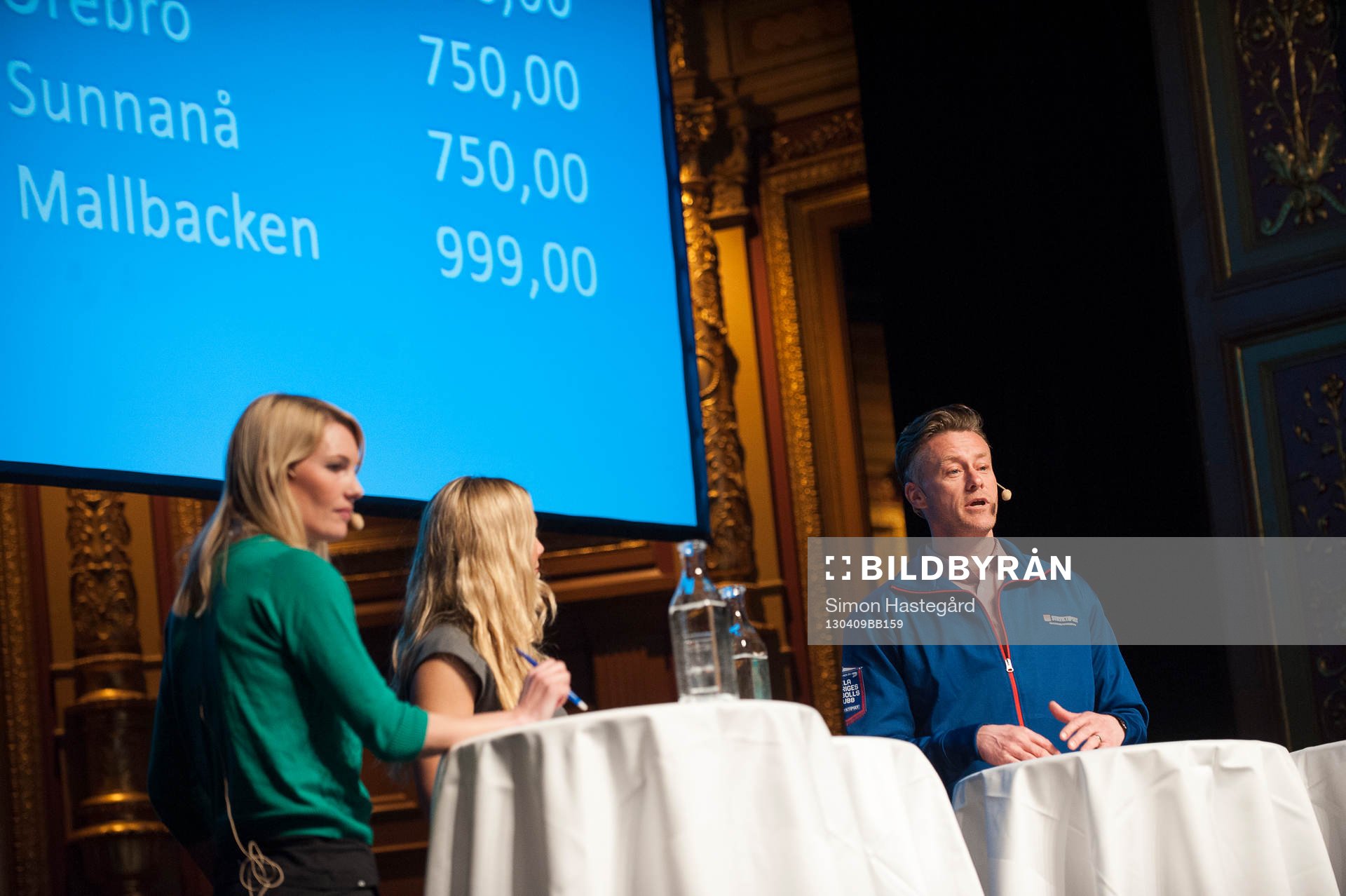 Hanna Marklund och Anna Brolin och Stefan Edberg