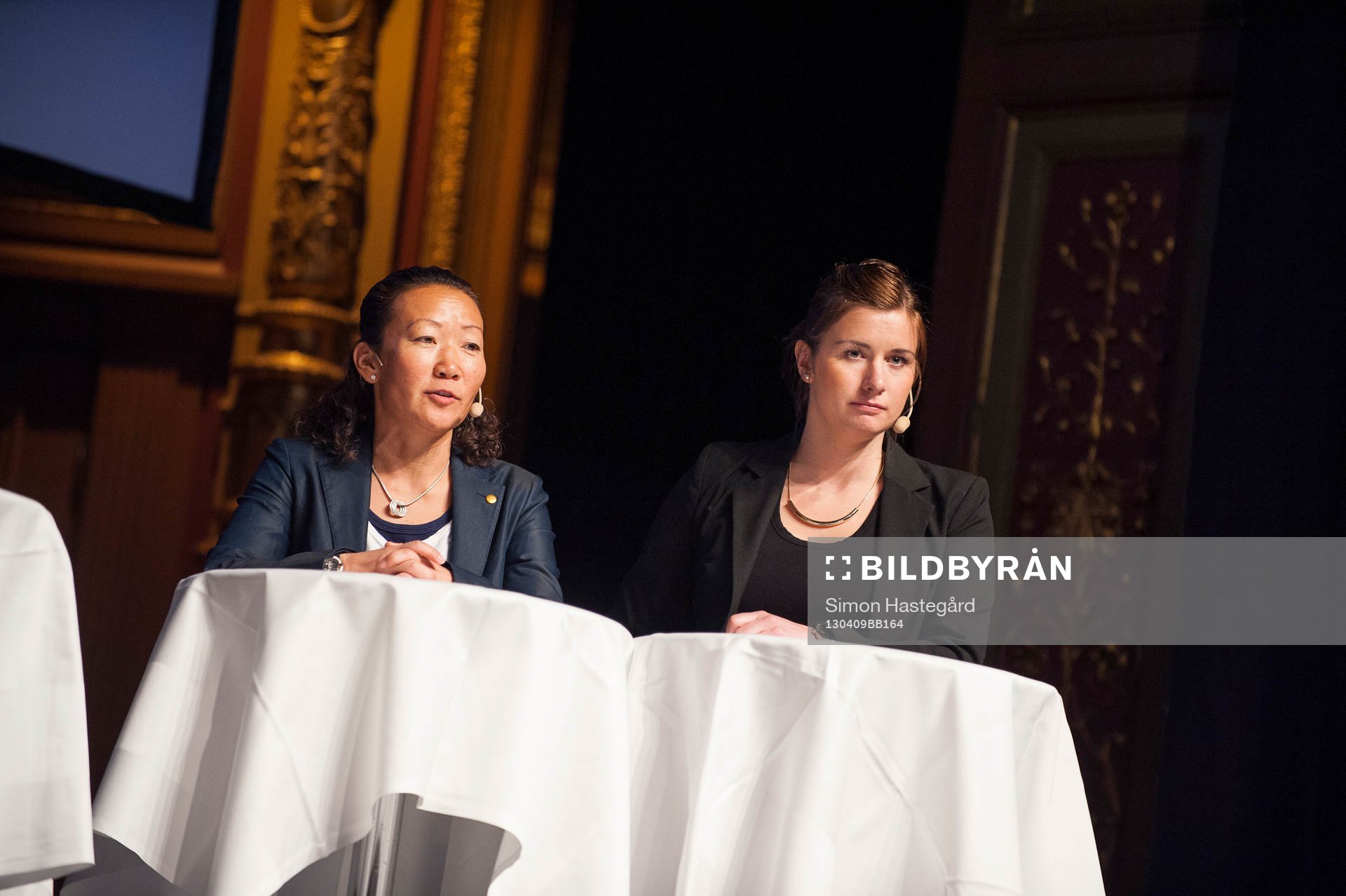 Jenny Palmqvist, domare och Malin Johansson