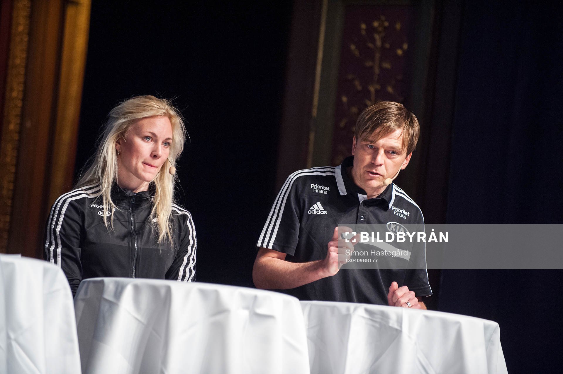 Johanna Frisk och Tony Gustavsson, tränare Tyresö
