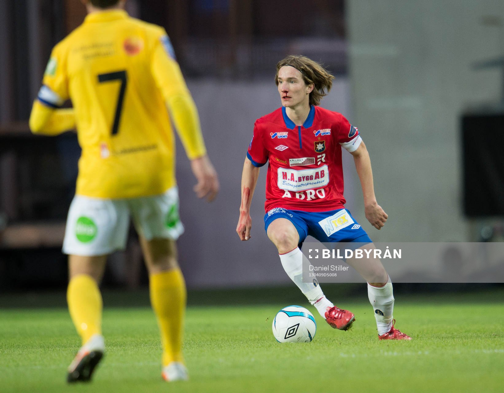 Jakob Lindström, Örgryte, med näsblod