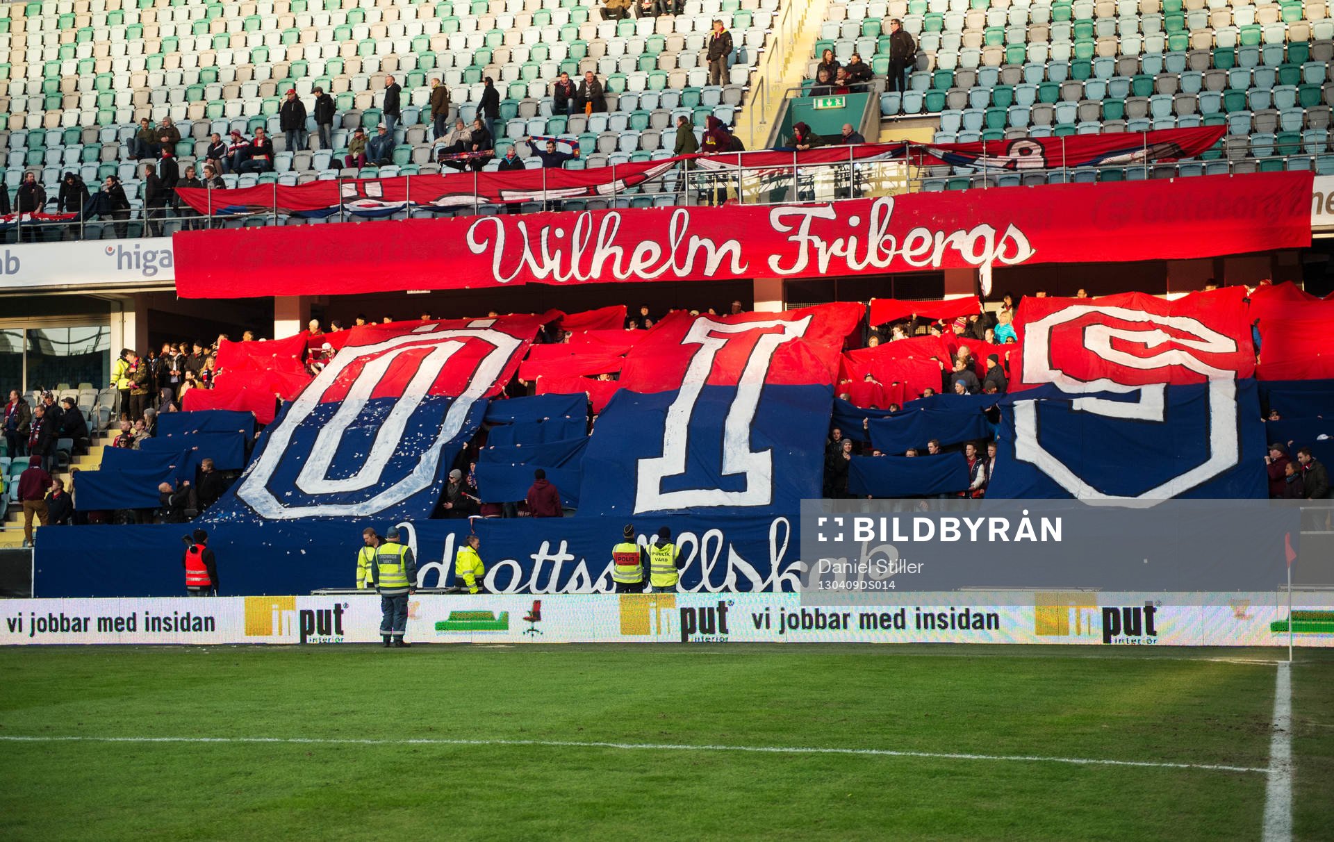 Örgryteklackens tifo innan match