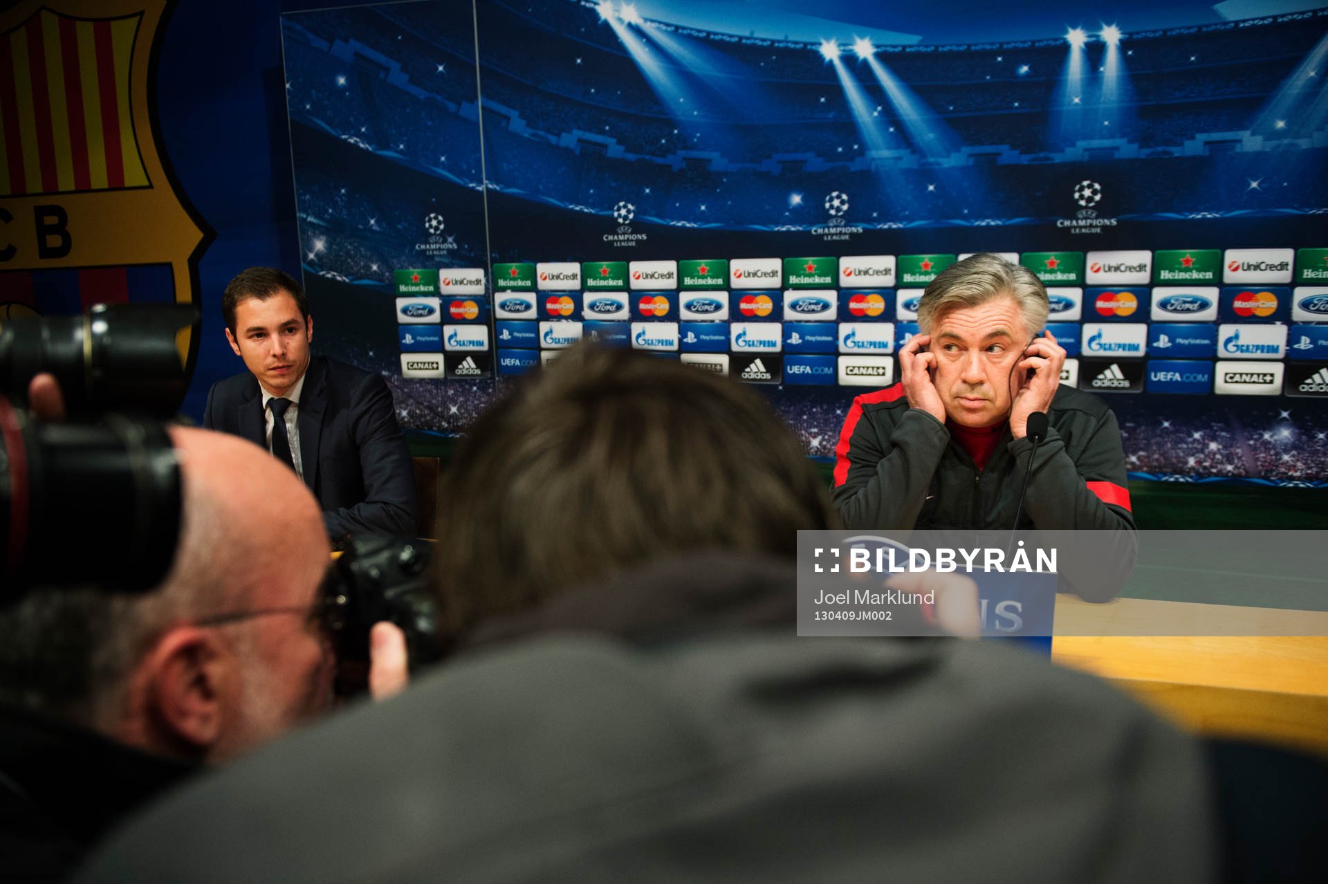 Fotboll, Champions League, presskonferens