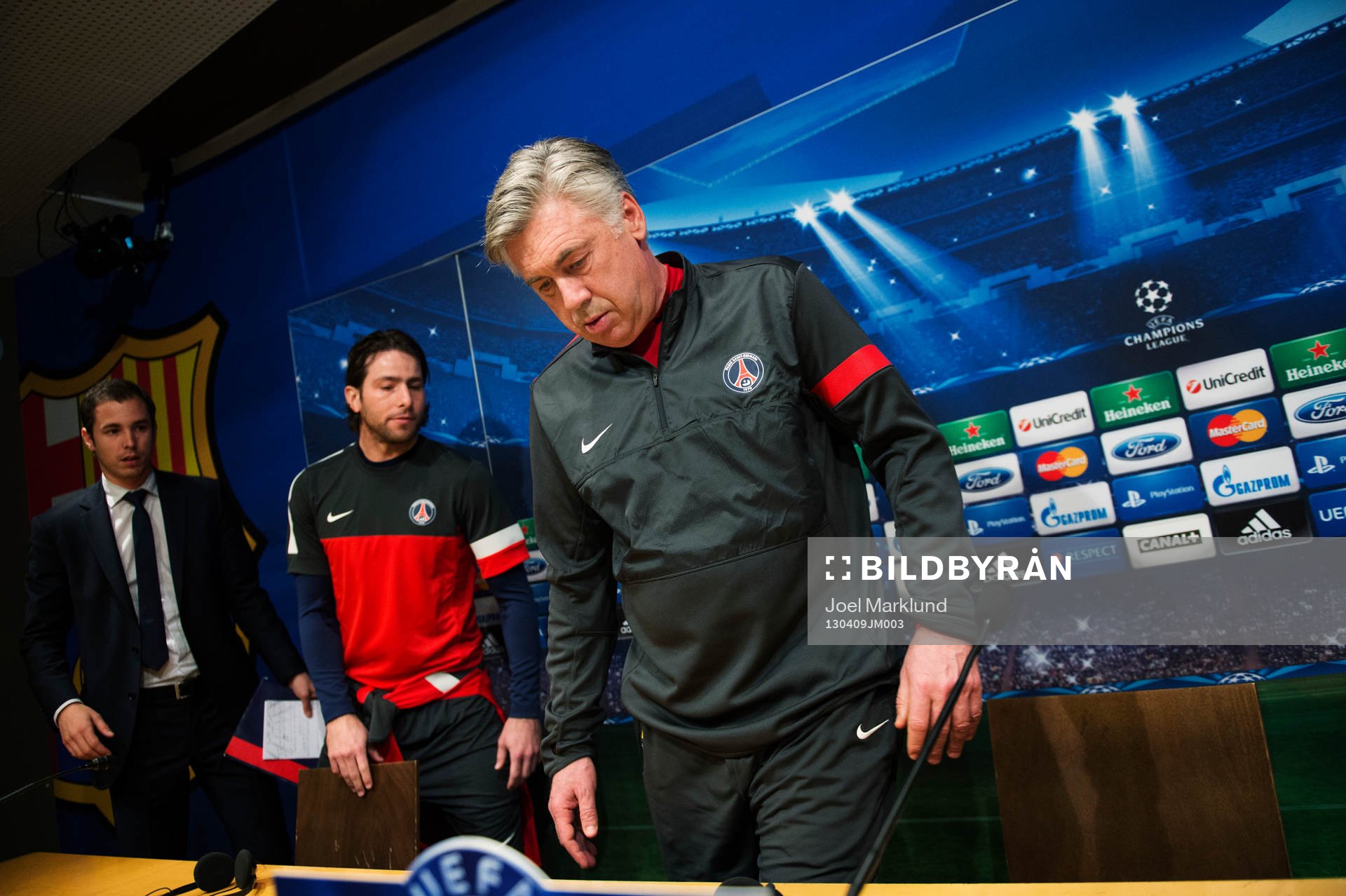 Fotboll, Champions League, presskonferens