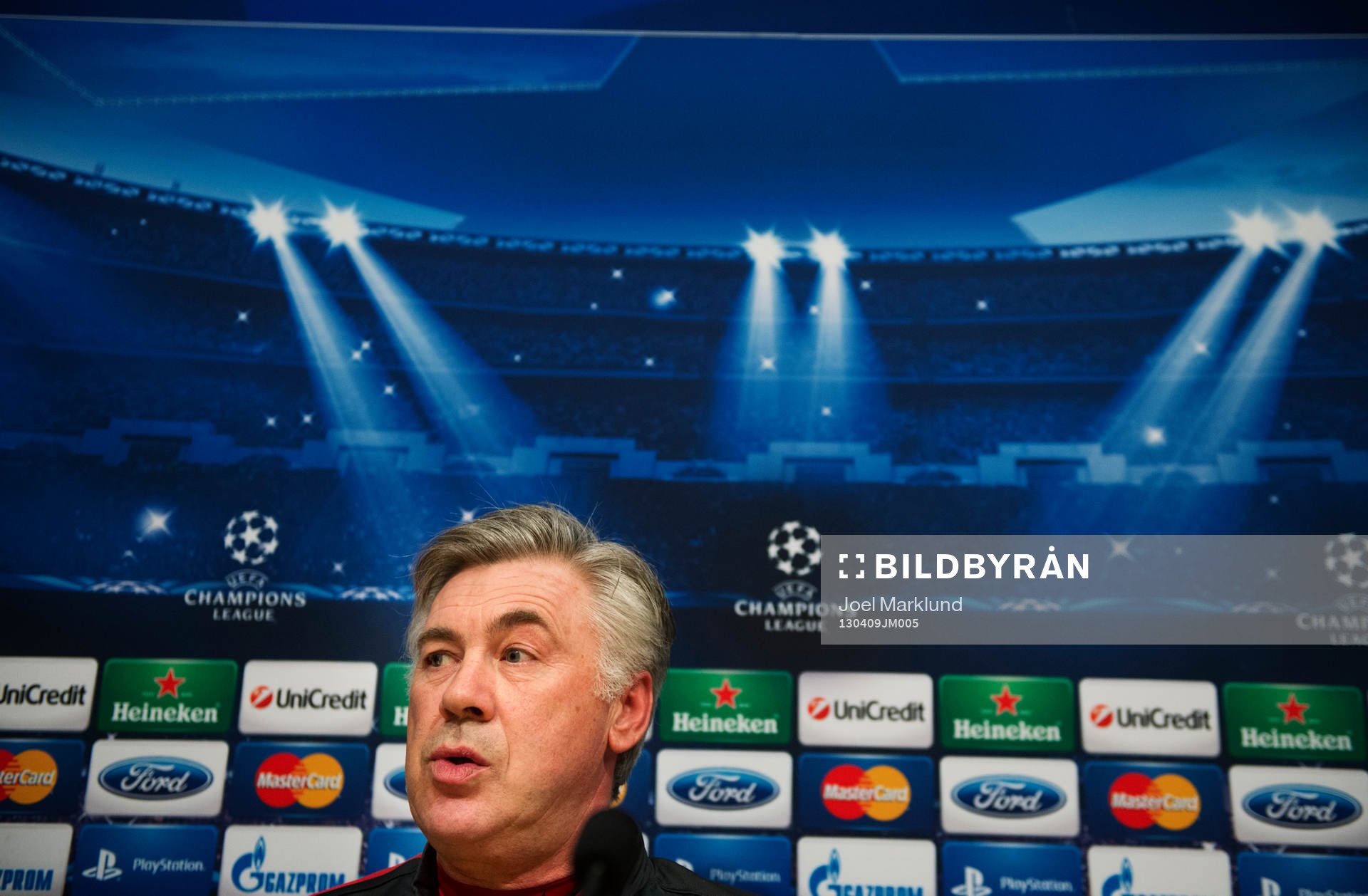 Fotboll, Champions League, presskonferens
