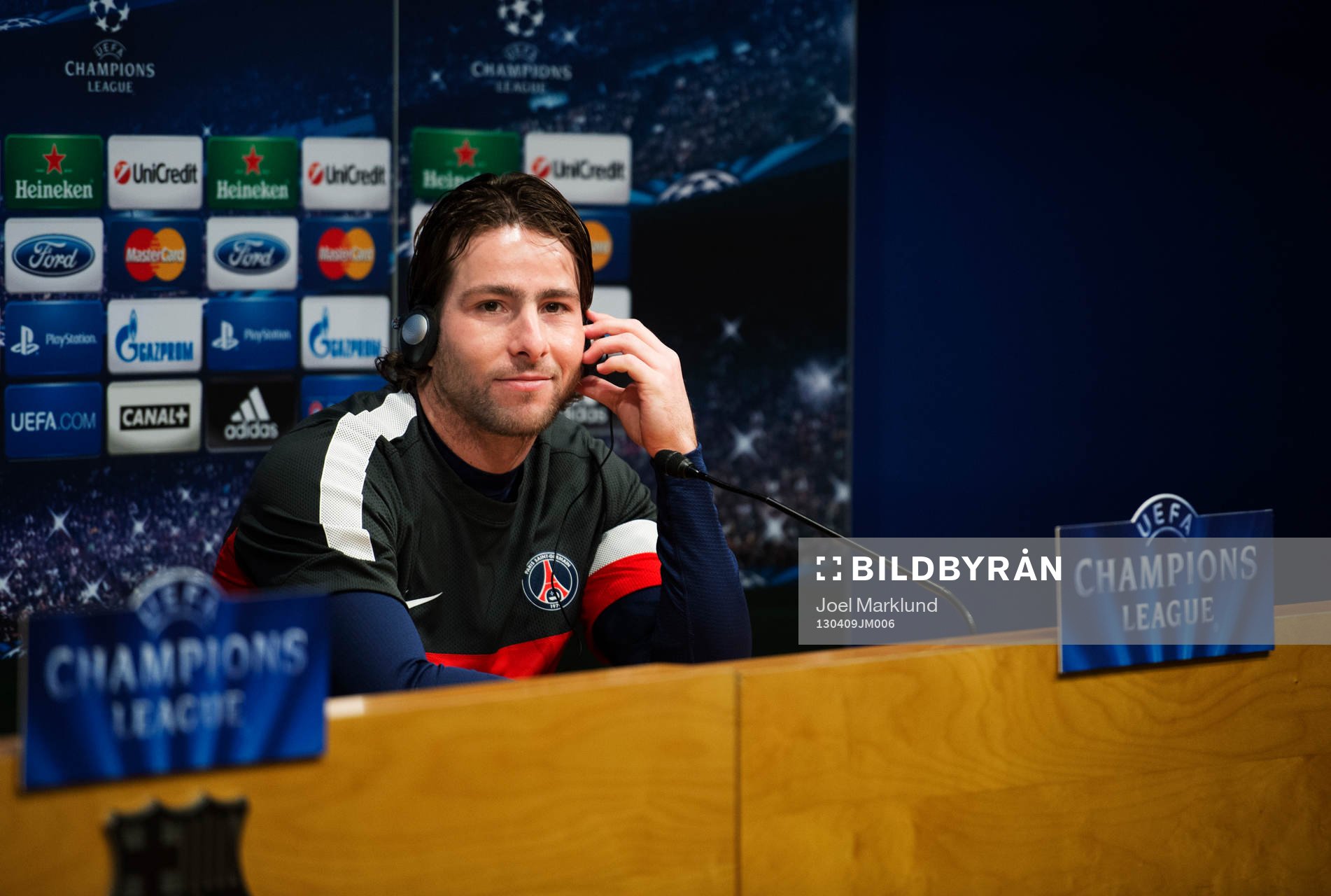 Fotboll, Champions League, presskonferens