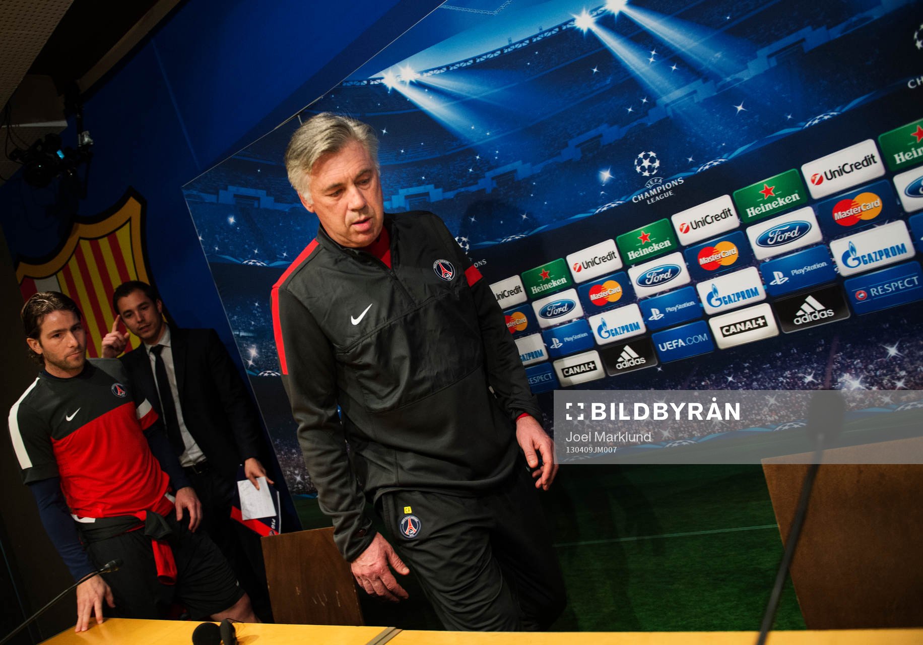 Fotboll, Champions League, presskonferens
