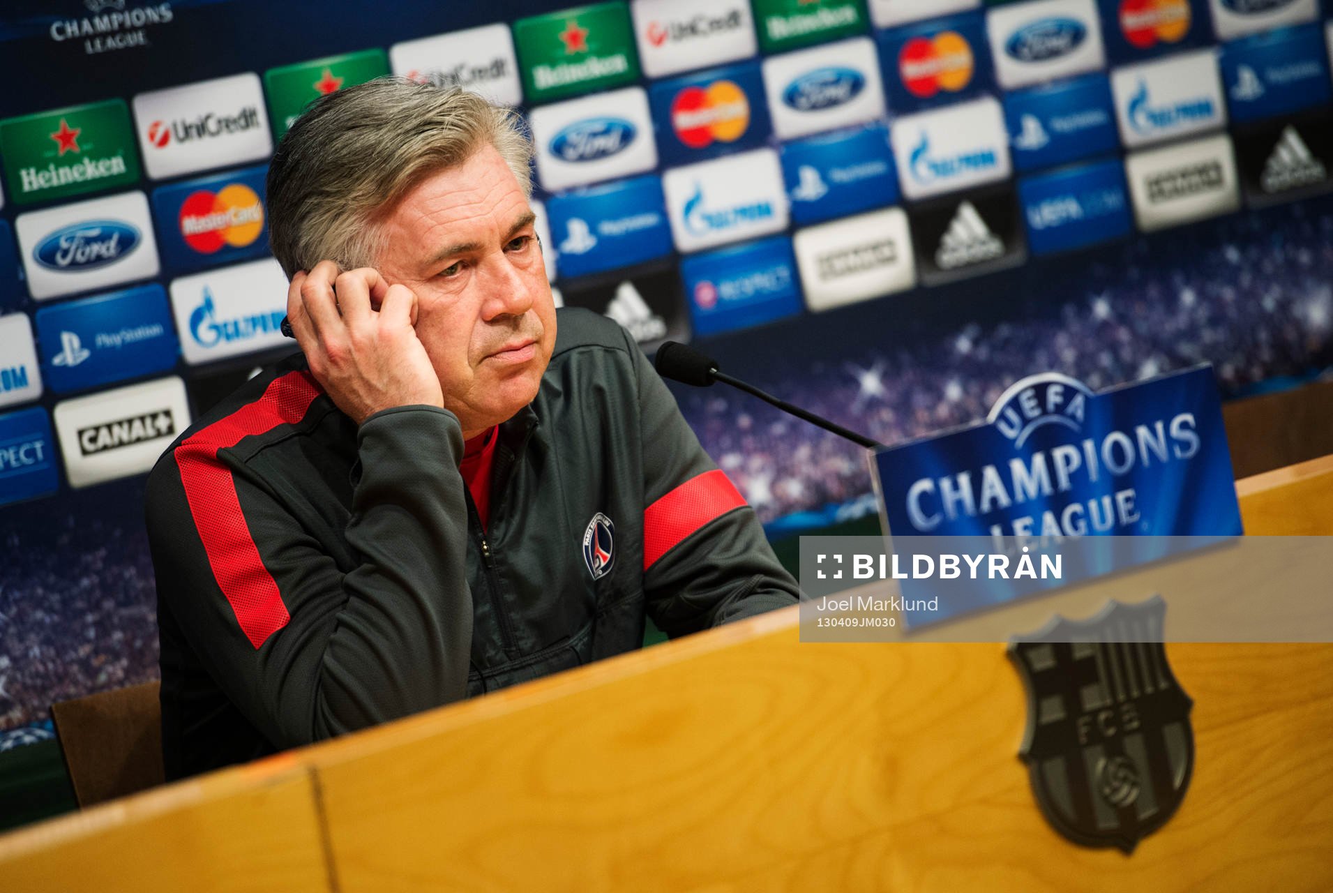 Fotboll, Champions League, presskonferens