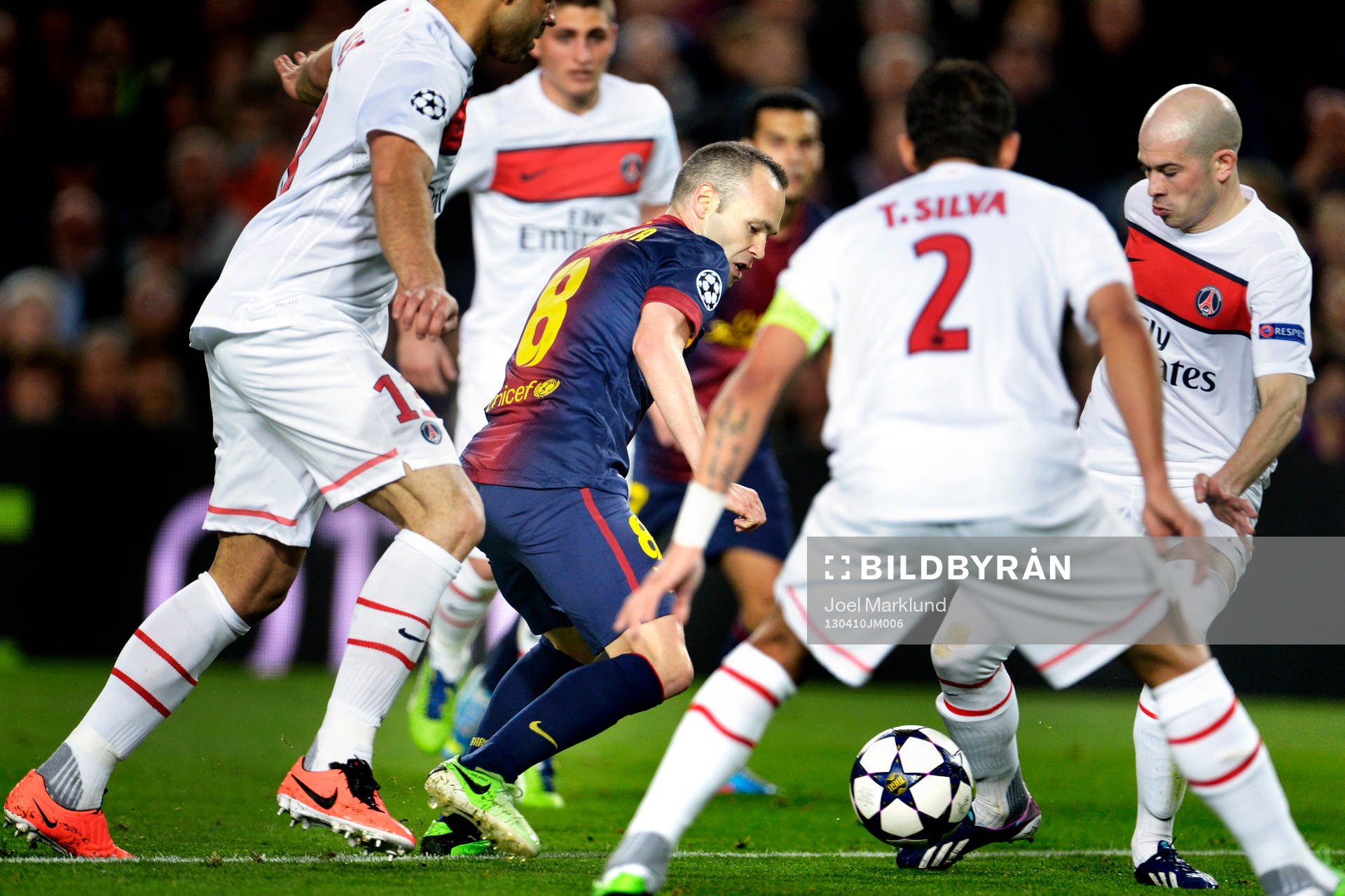 Fotboll, Champions League, kvartsfinal, Barcelona - Paris
