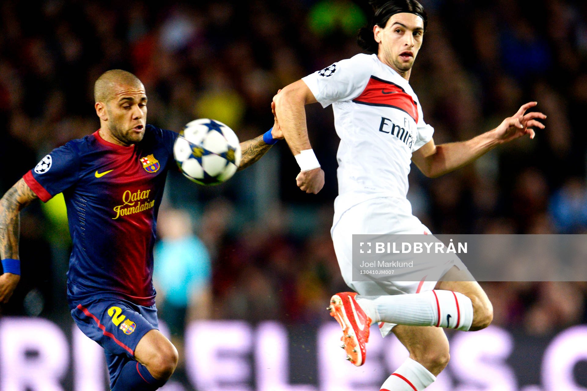 Fotboll, Champions League, kvartsfinal, Barcelona - Paris