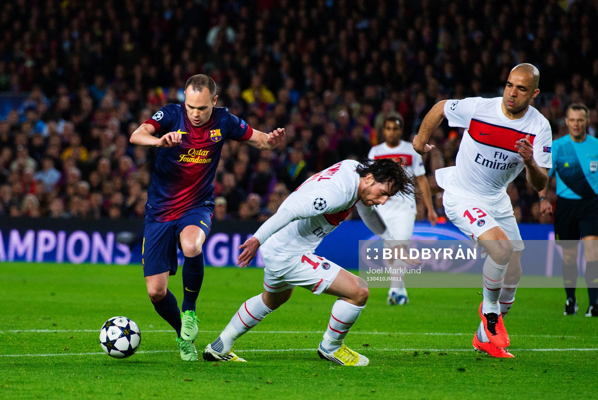 Fotboll, Champions League, kvartsfinal, Barcelona - Paris