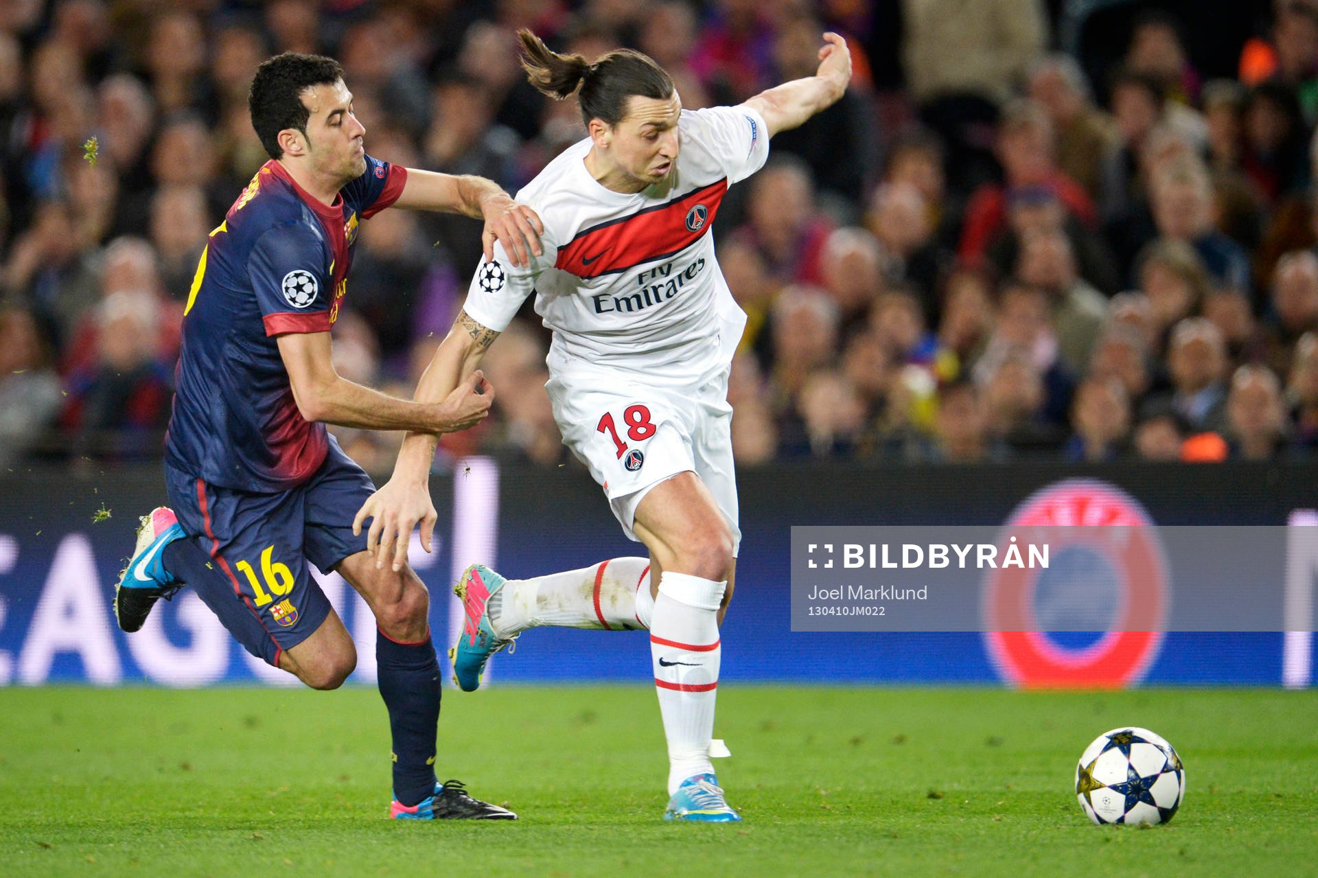 Fotboll, Champions League, kvartsfinal, Barcelona - Paris