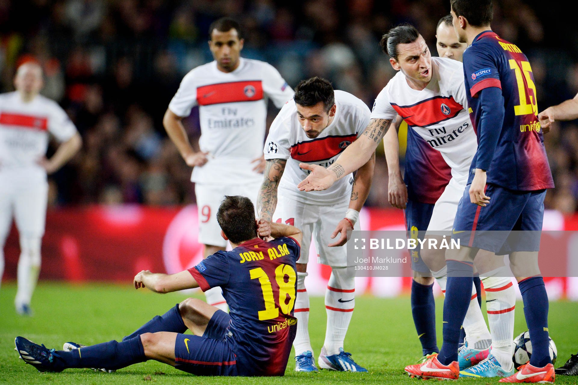 Fotboll, Champions League, kvartsfinal, Barcelona - Paris