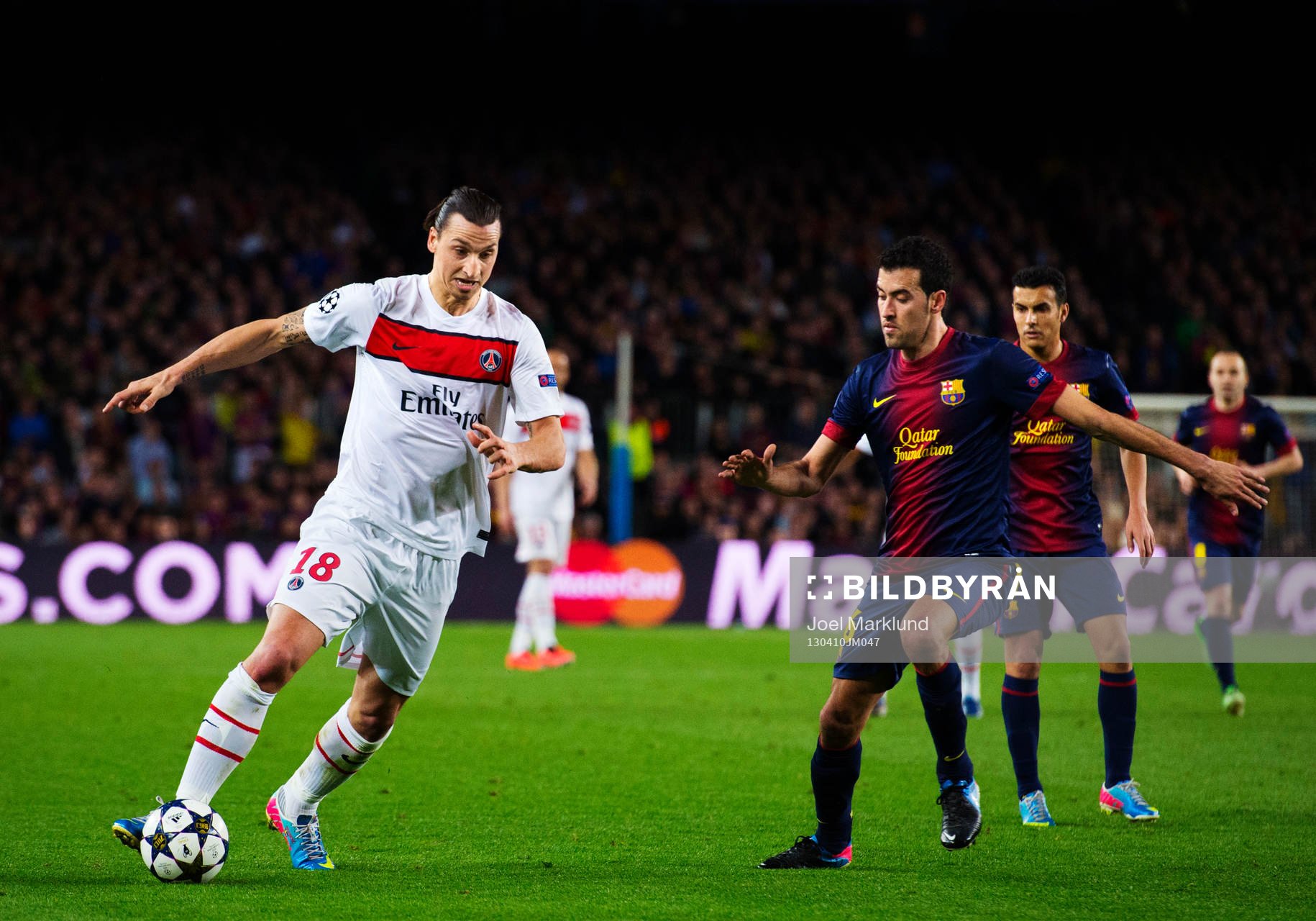 Fotboll, Champions League, kvartsfinal, Barcelona - Paris