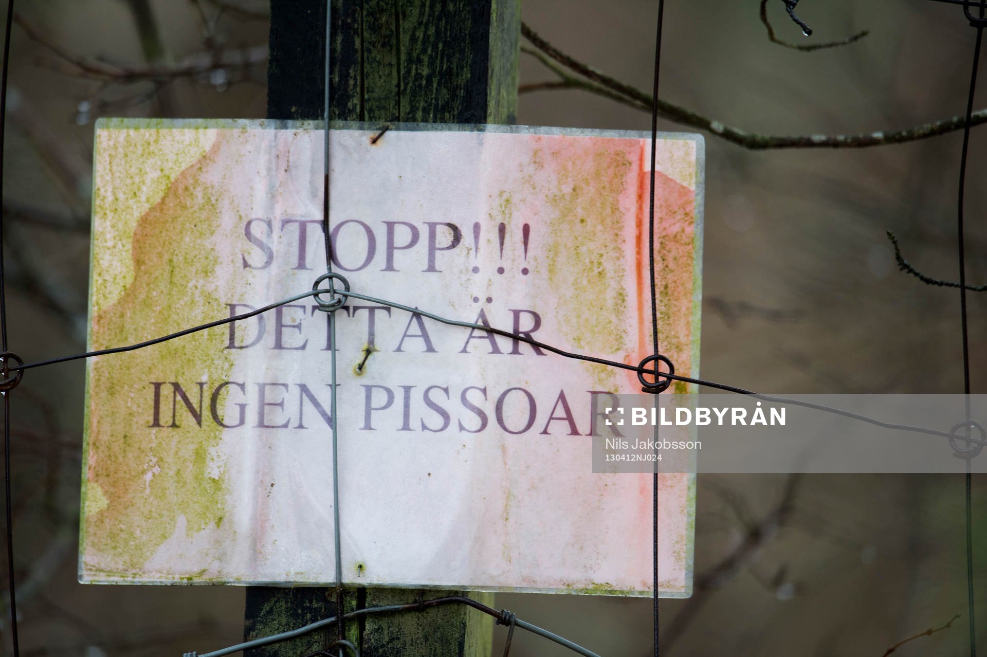 här får man inte kissa