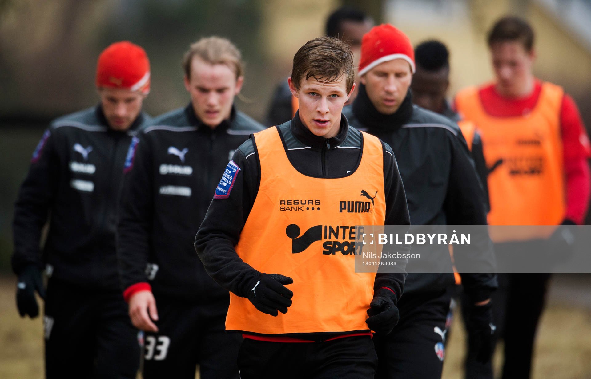 Fotboll, Allsvenskan, Helsingborg tränar: Emil Krafth, Helsingborg.