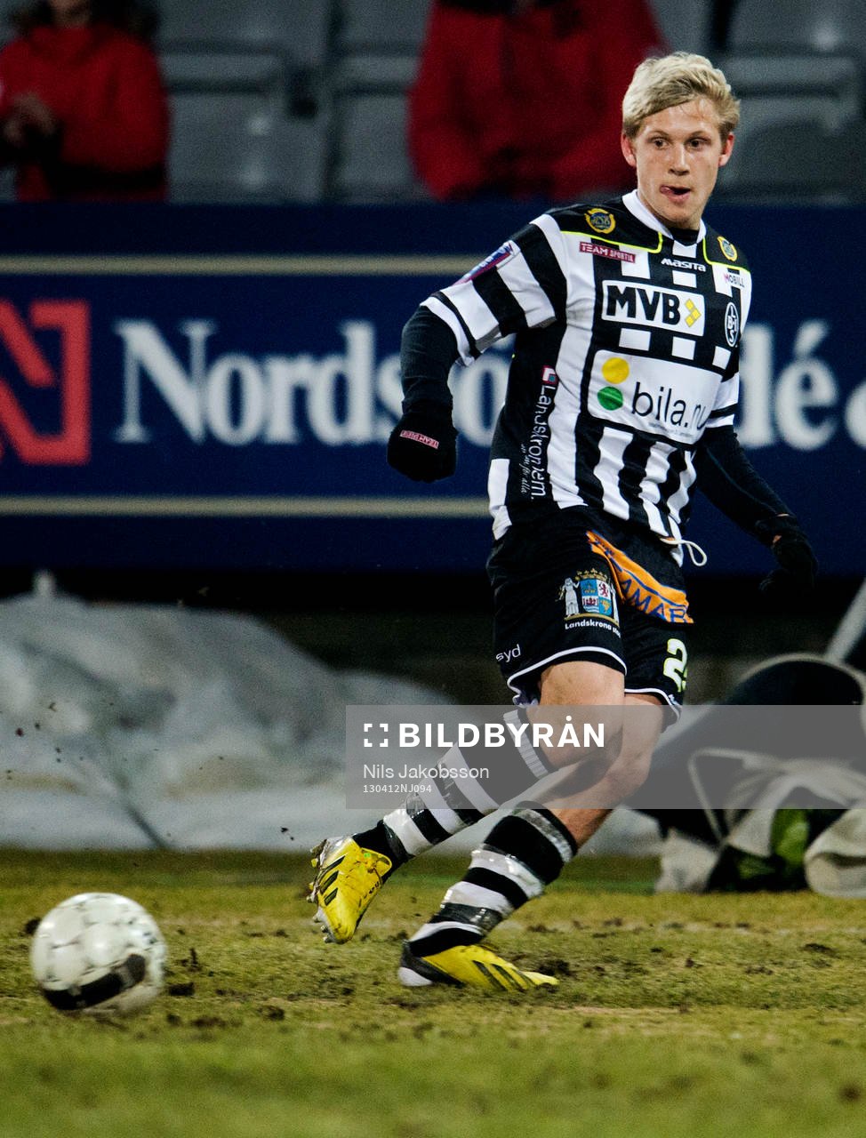 Fotboll, Superettan, Landskrona BOIS - Ängelholm: Erik Andersson, Landskrona.