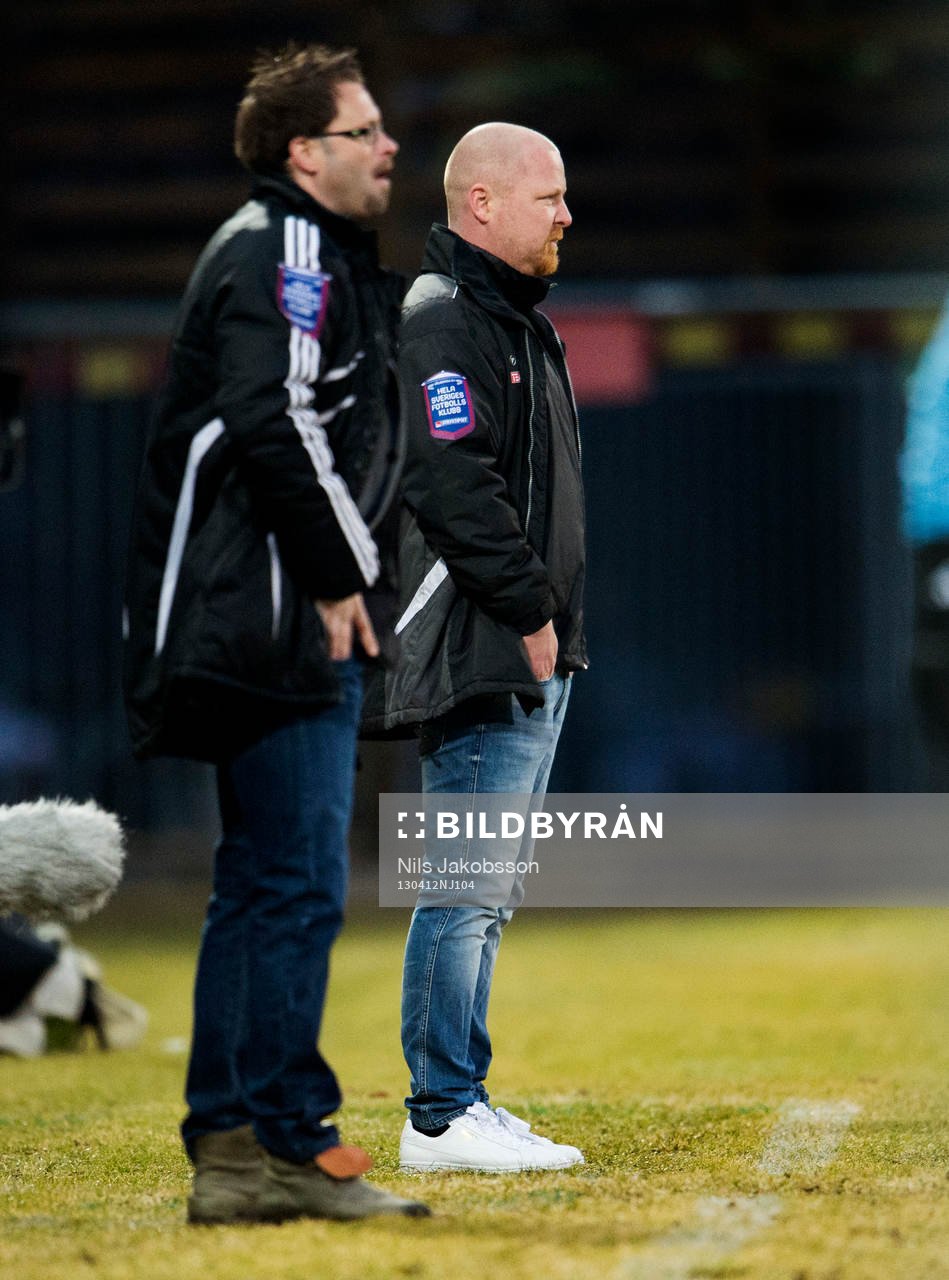 Joakim Persson, tränare Ängelholm, Jörgen Pettersson,
