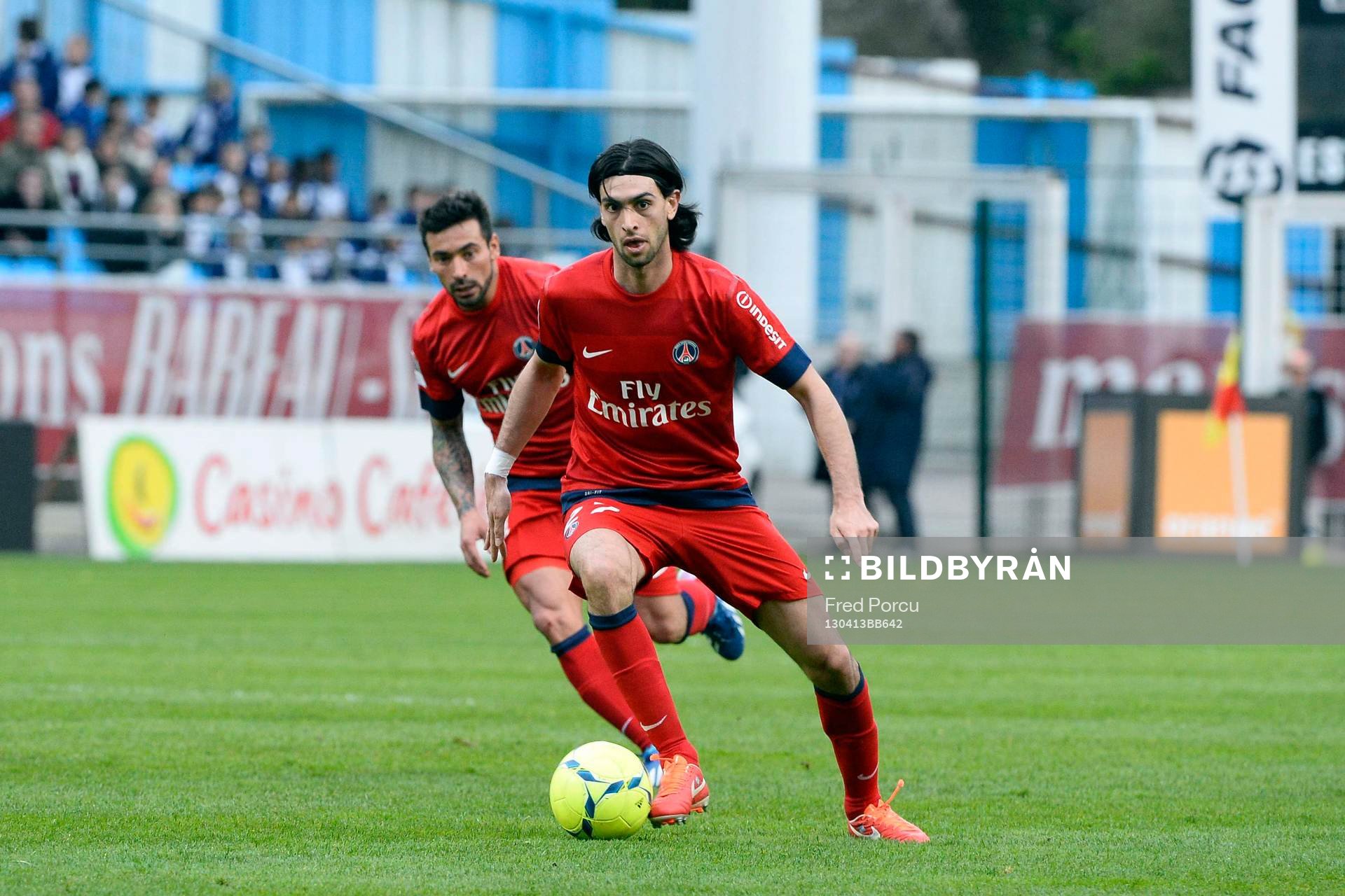  Fotboll, Franska ligan, Troyes - PSG: Javier PASTORE - 13.04.2013 - Troyes / Paris Saint Germain - 32eme  Journee de Ligue 1 