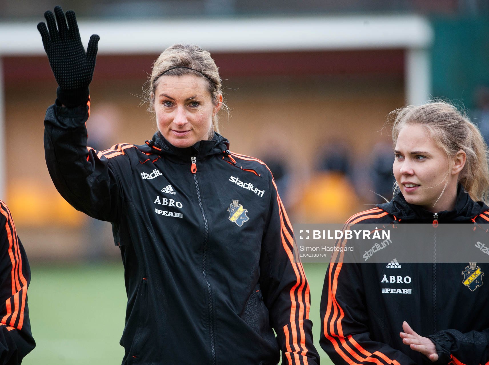 Madeleine Tegström, och Helén Holmgren, AIK