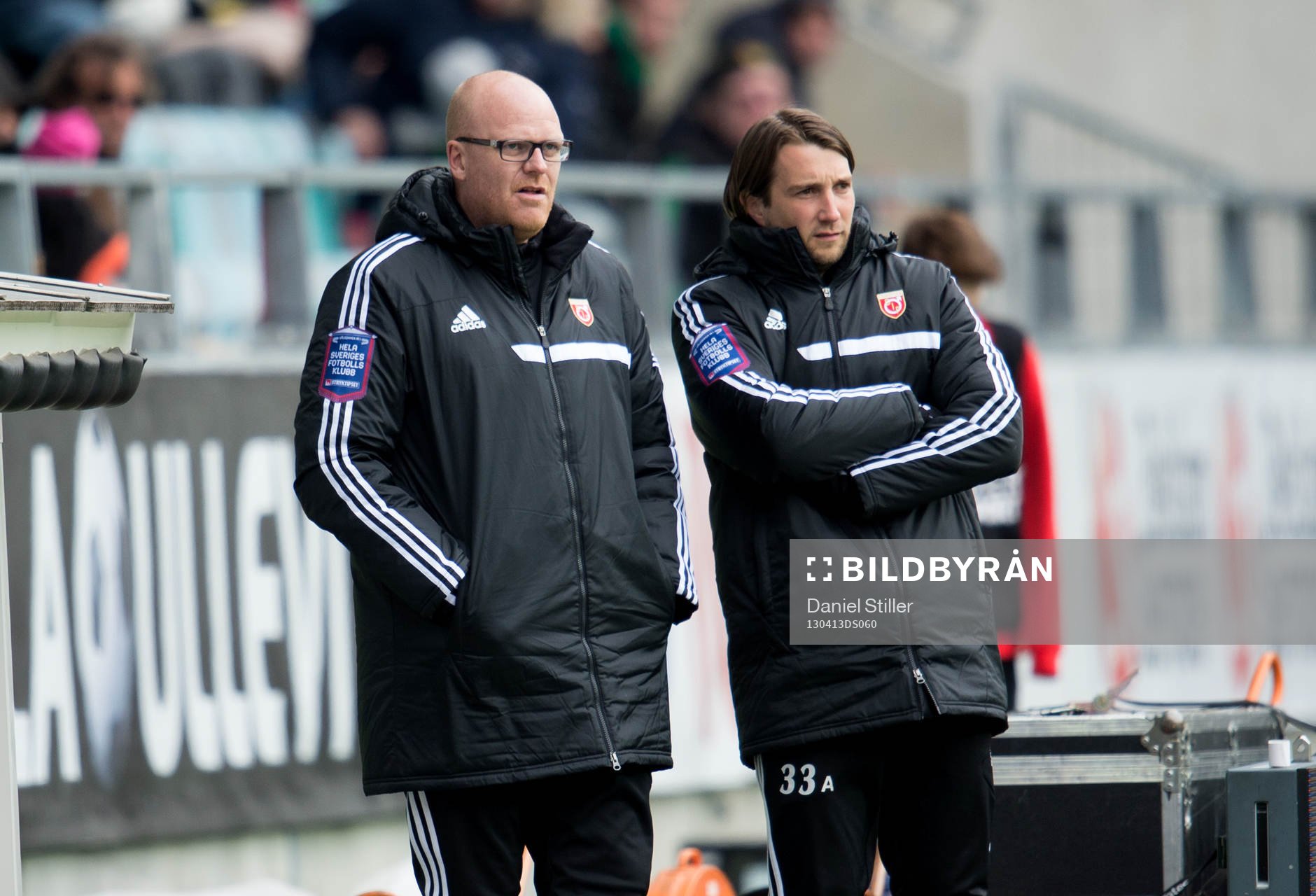Patrik Werner, tränare, och Jonas Lindskog, assisterande