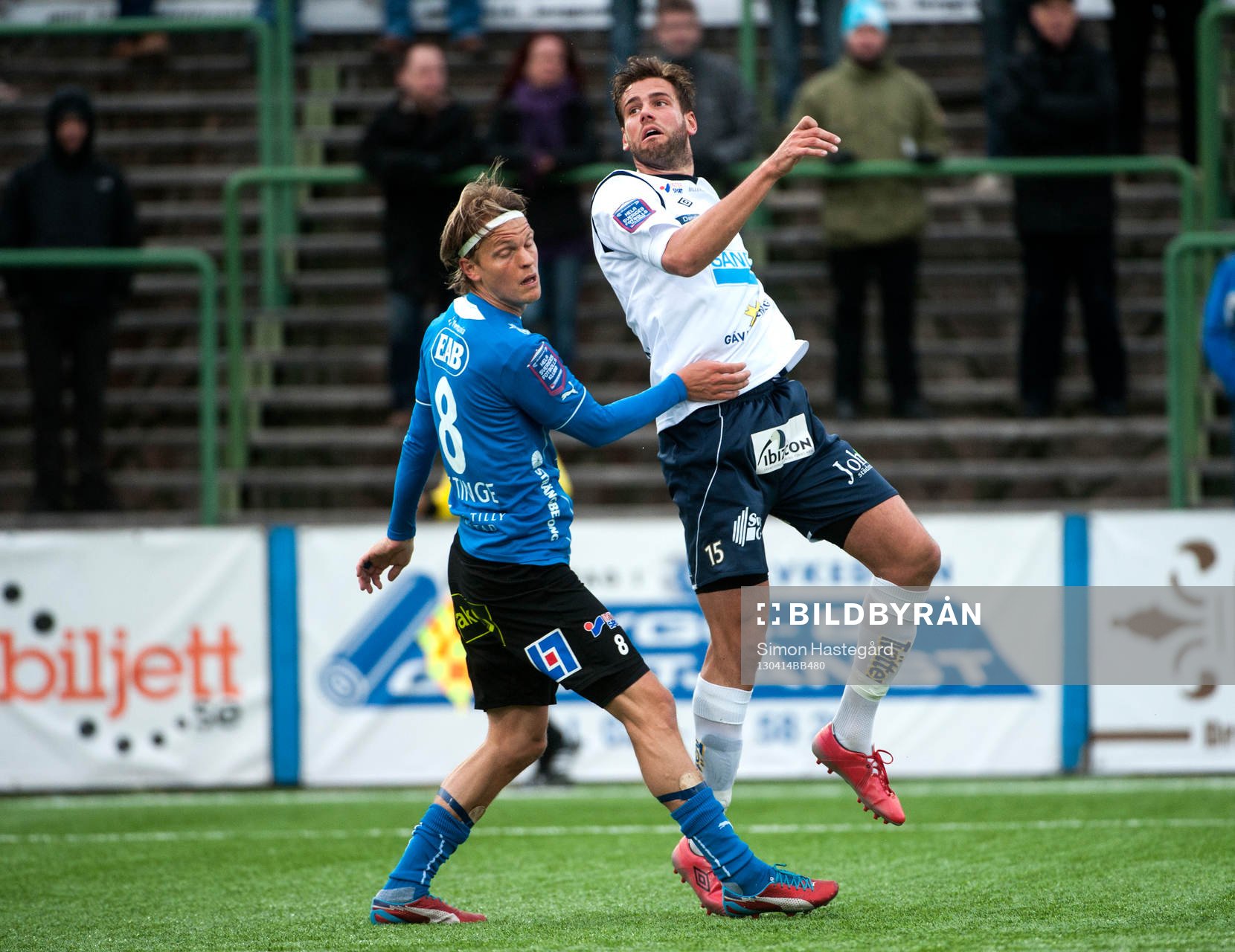 Kristoffer Fagercrantz, Halmstad, och Mikael Dahlberg, Gefle