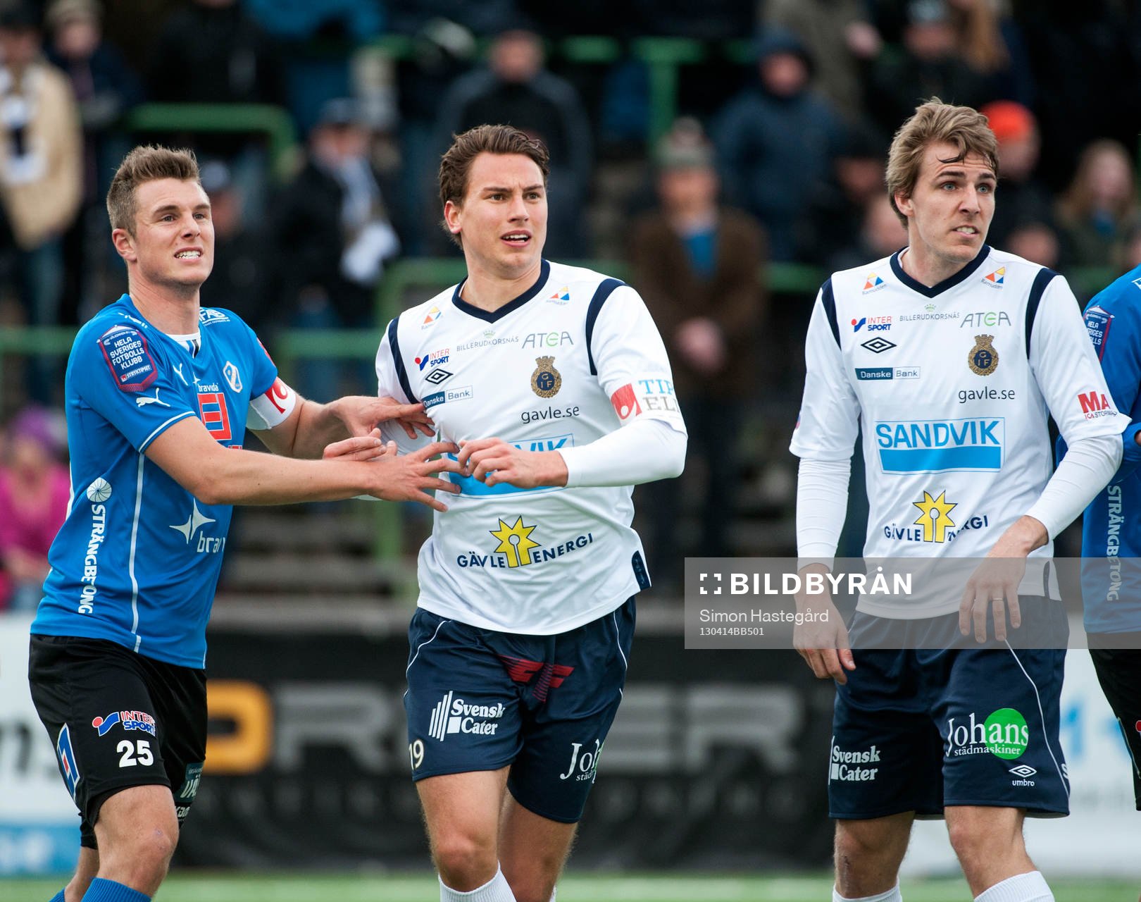 Richard Magyar, Halmstad, Marcus Hansson, och Johan Oremo,