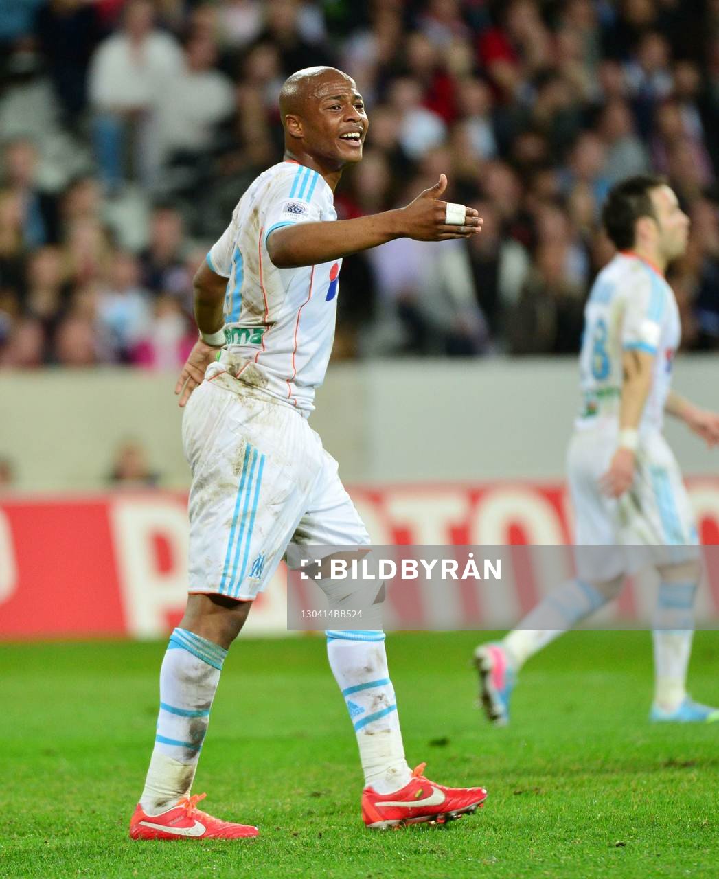  Fotboll, Franska ligan, Lille - Marseille: Andre AYEW - 14.04.2013 - Lille / Marseille  - 32eme journee de Ligue 1