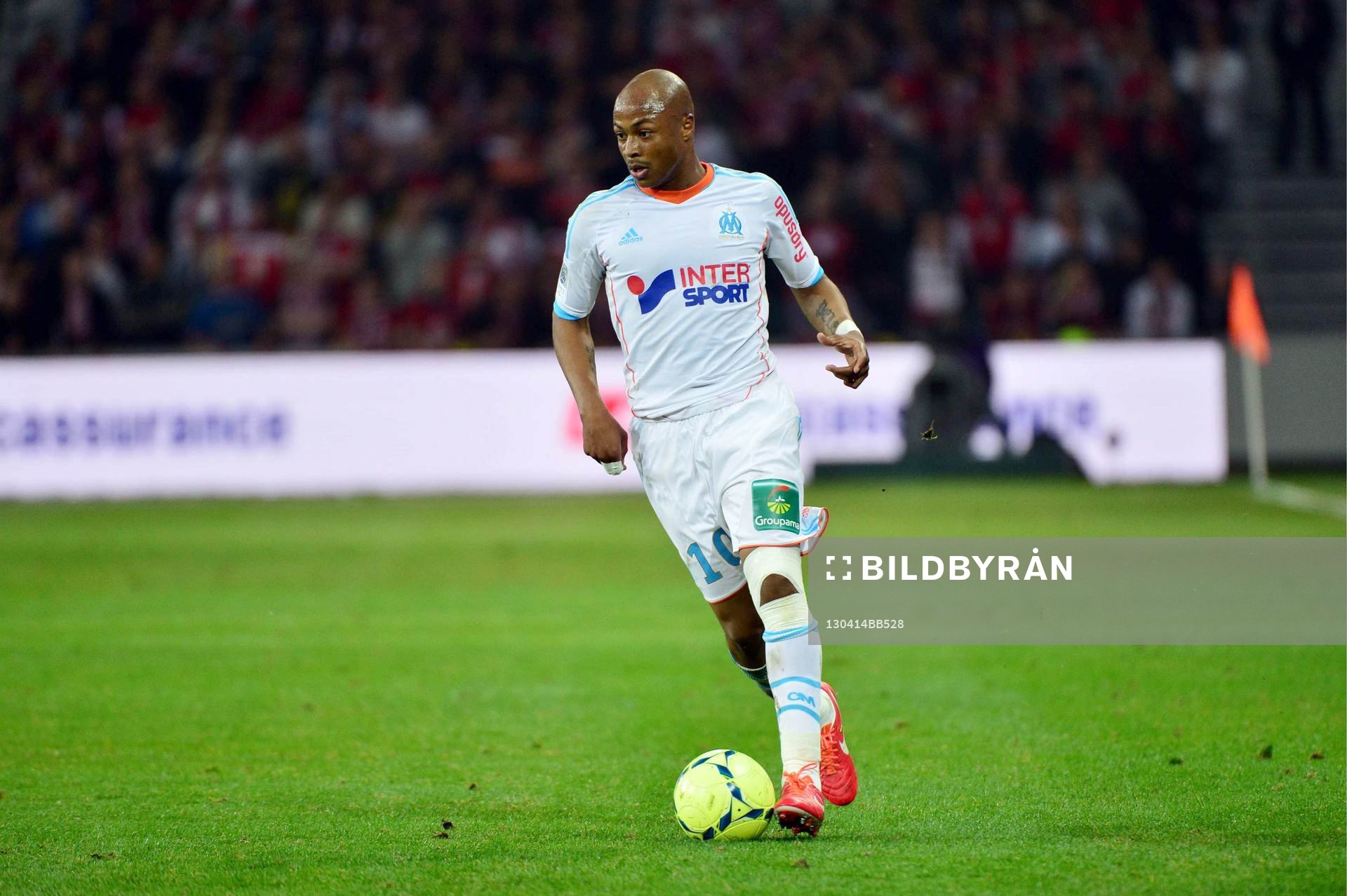  Fotboll, Franska ligan, Lille - Marseille: Andre AYEW - 14.04.2013 - Lille / Marseille  - 32eme journee de Ligue 1