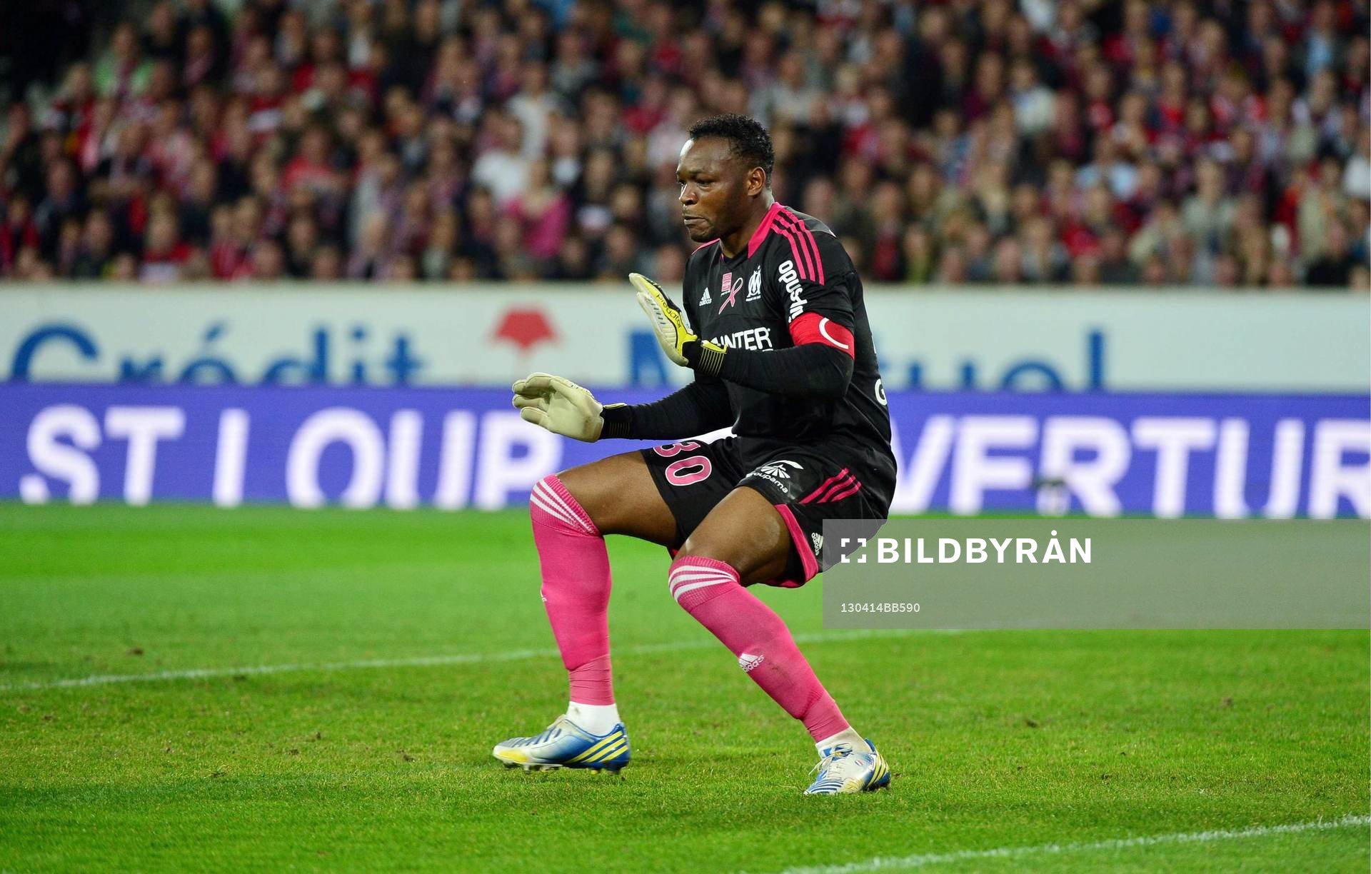  Fotboll, Franska ligan, Lille - Marseille: Steve MANDANDA - 14.04.2013 - Lille / Marseille  - 32eme journee de Ligue 1