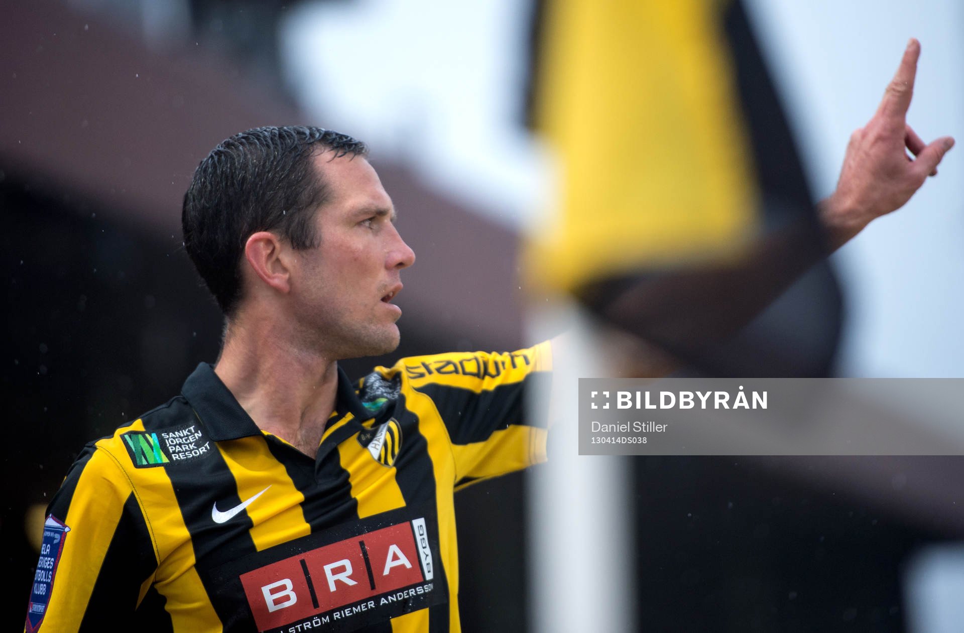 Martin Ericsson, Häcken, ska slå en hörna
