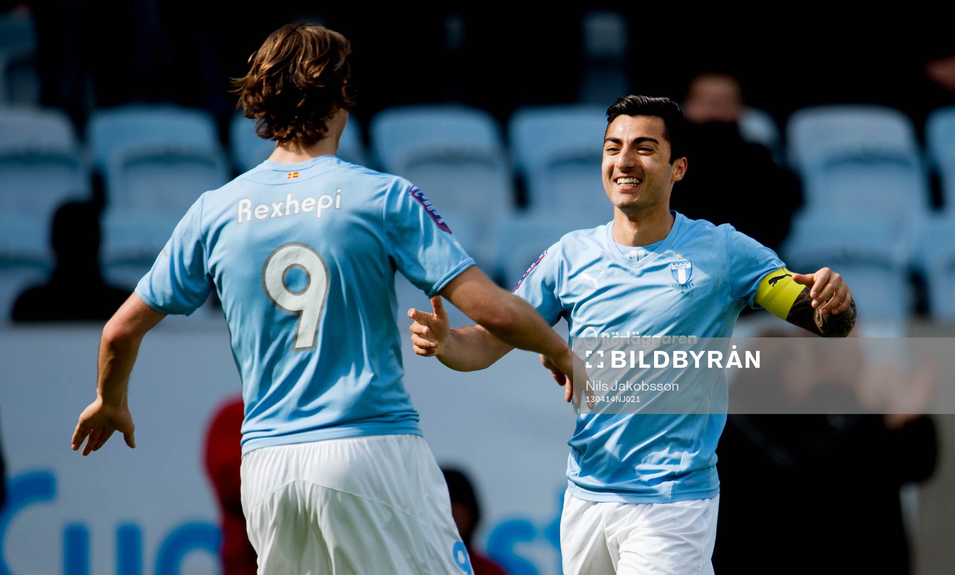 Dardan Rexhepi, Jiloan Hamad, Malmö FF, jublar
