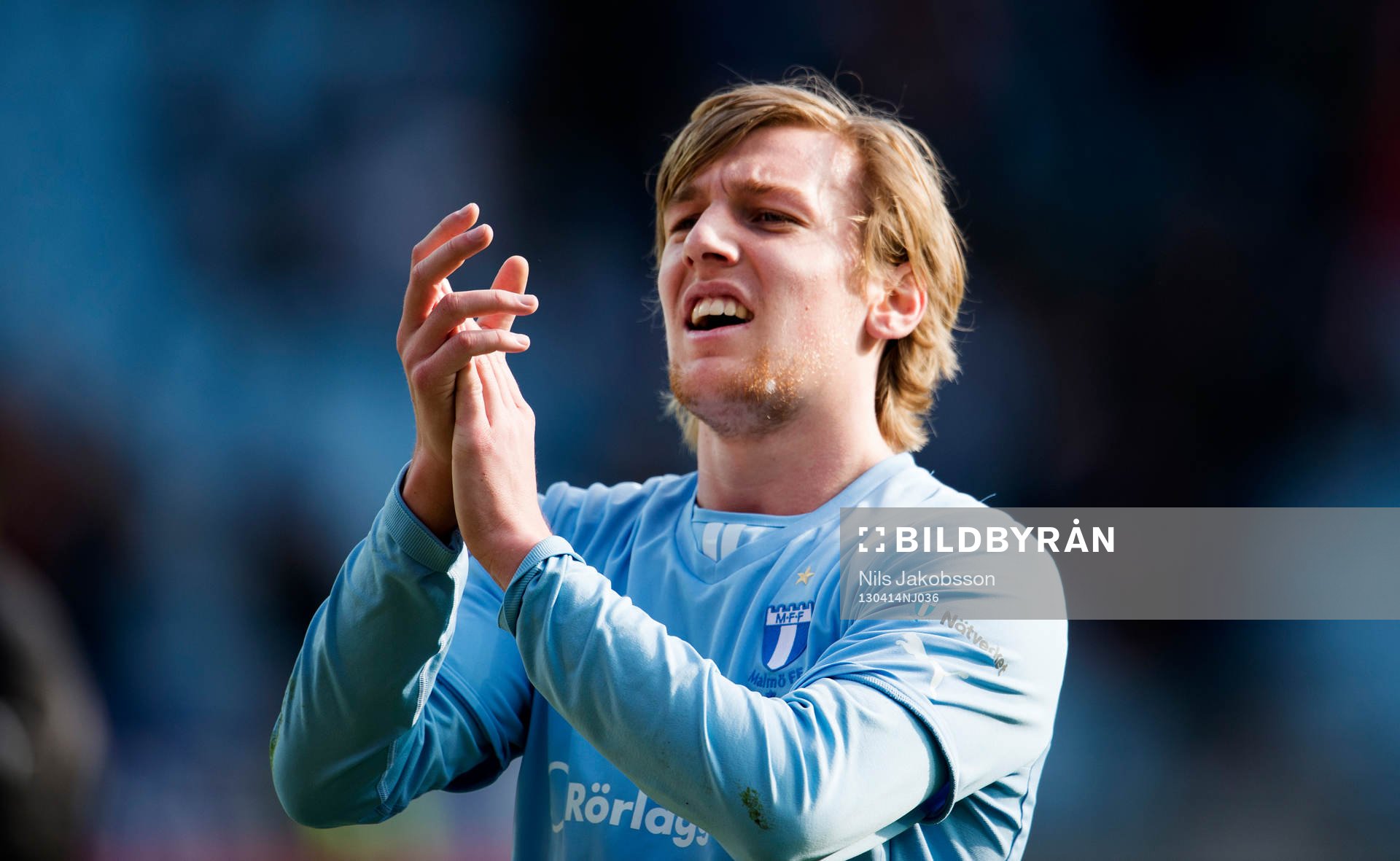 Emil Forsberg, Malmö FF, tackar publiken