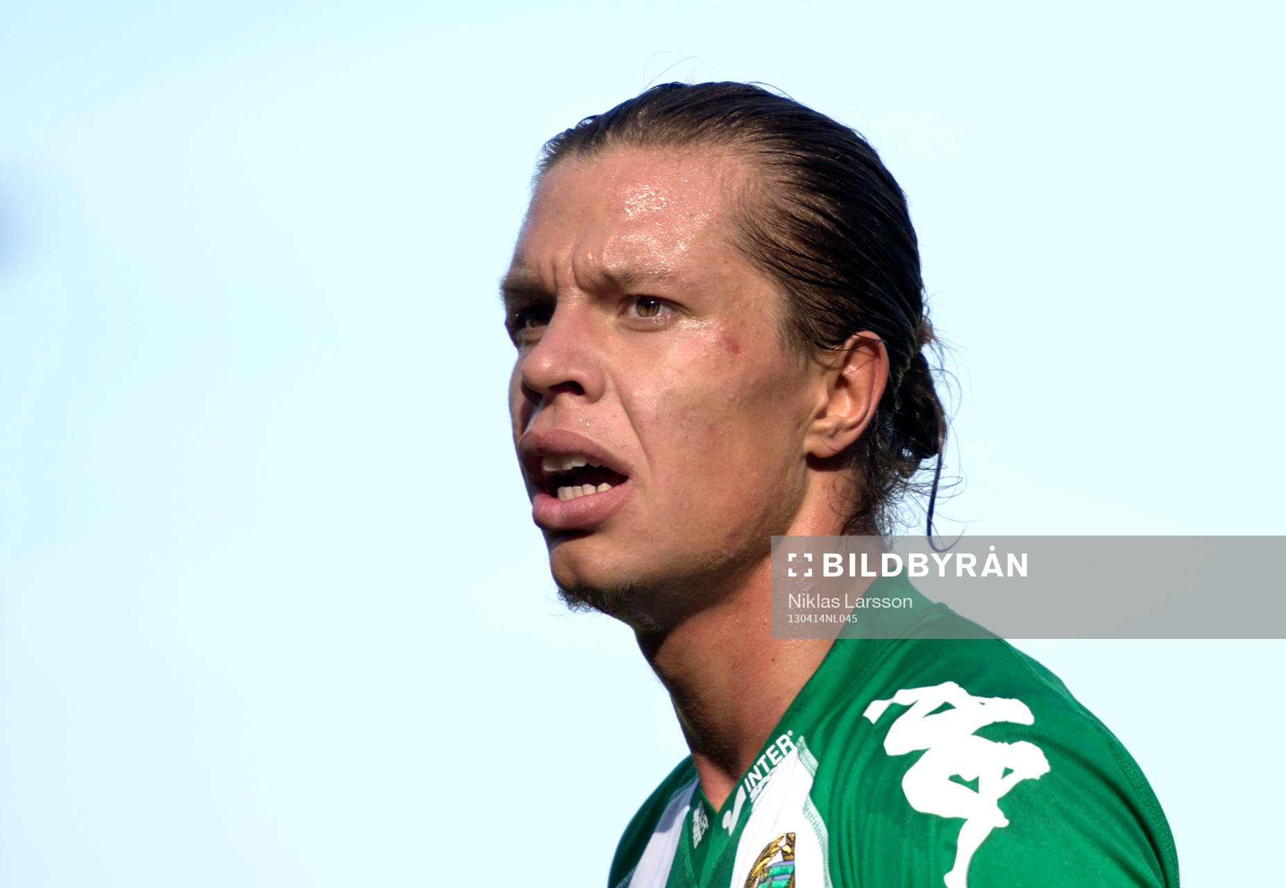 Fotboll, Superettan, Hammarby - Värnamo: Erik Figueroa, Hammarby.