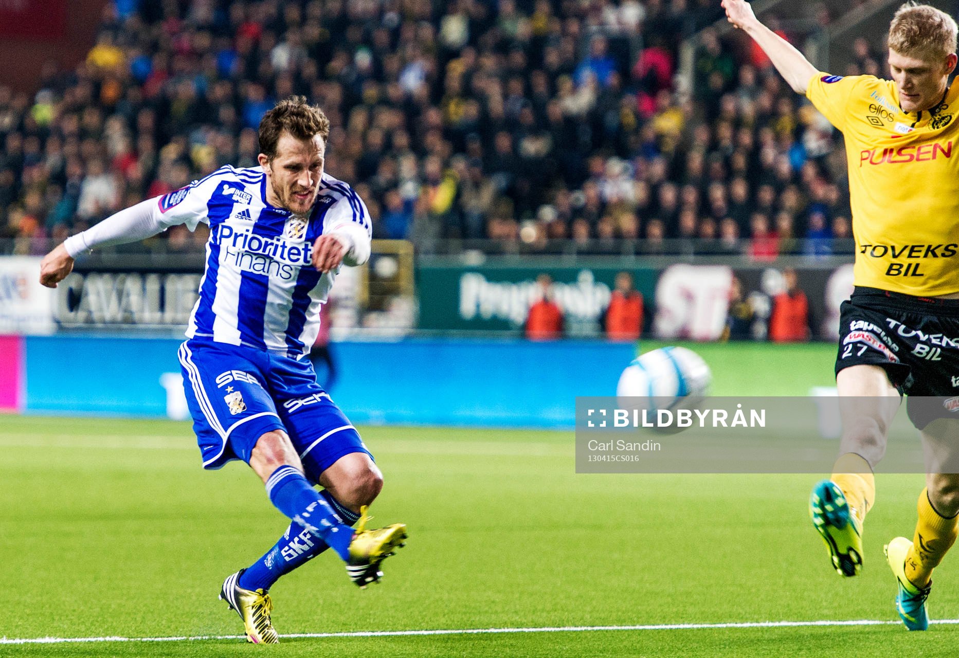 Tobias Hysén, IFK Göteborg, skjuter mot mål