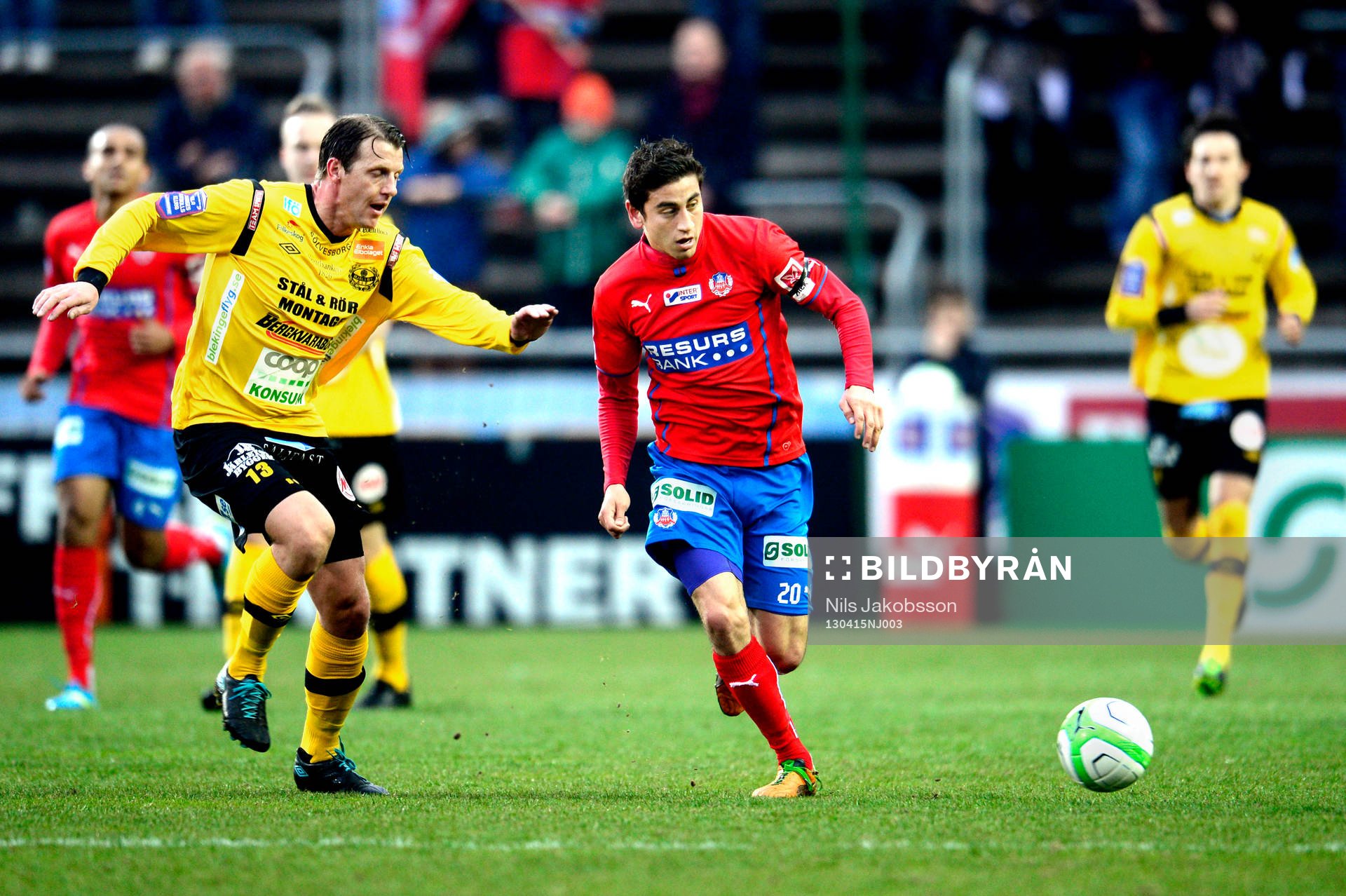 Daniel Nilsson, Mjällby och Alejandro Bedoya, Helsingborg