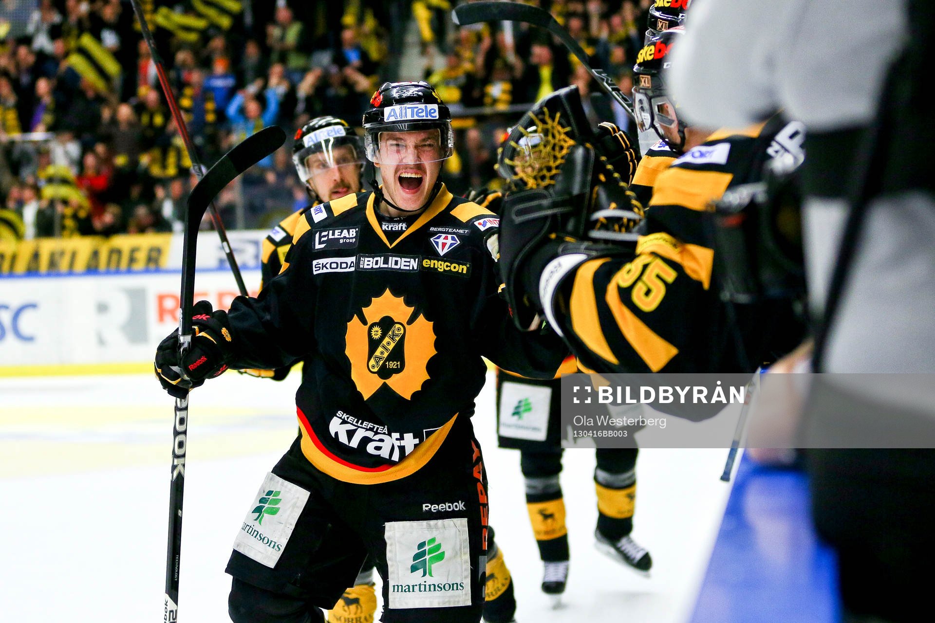 Viktor Arvidsson gör 2-1 till Skellefteå mot Luleå