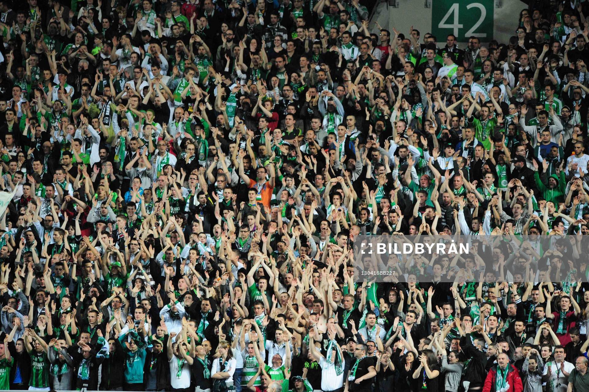 AMBIANCE - SUPPORTERS -  16.04.2013 -  Saint Etienne /