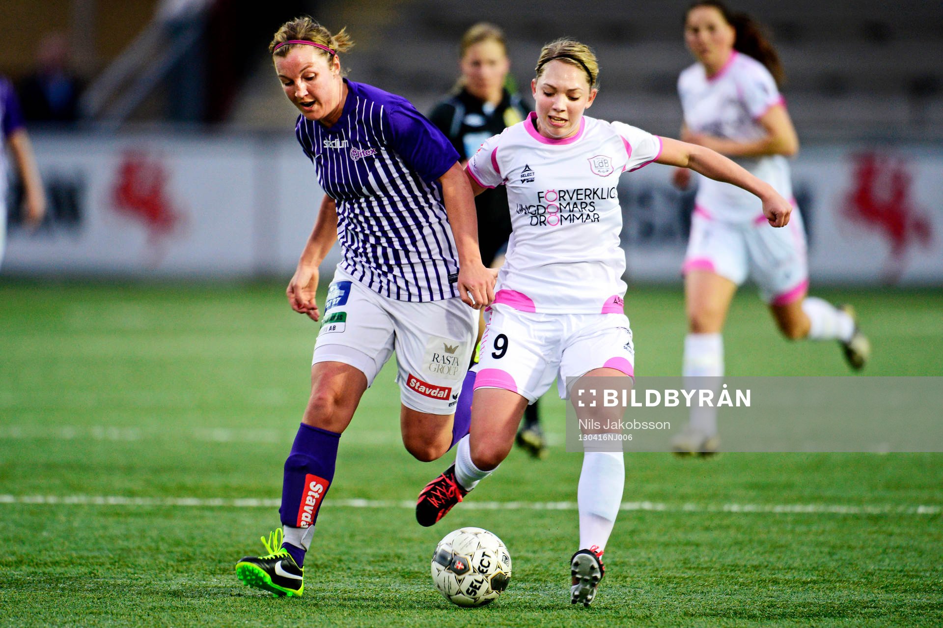 Elin Sandgren, Jitex BK och Elin Rubensson, LdB FC Malmö