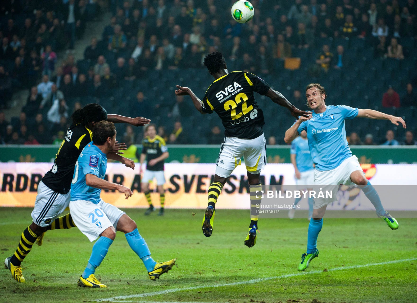 Kwame Amponsah Karikari, AIK, nära att göra mål på