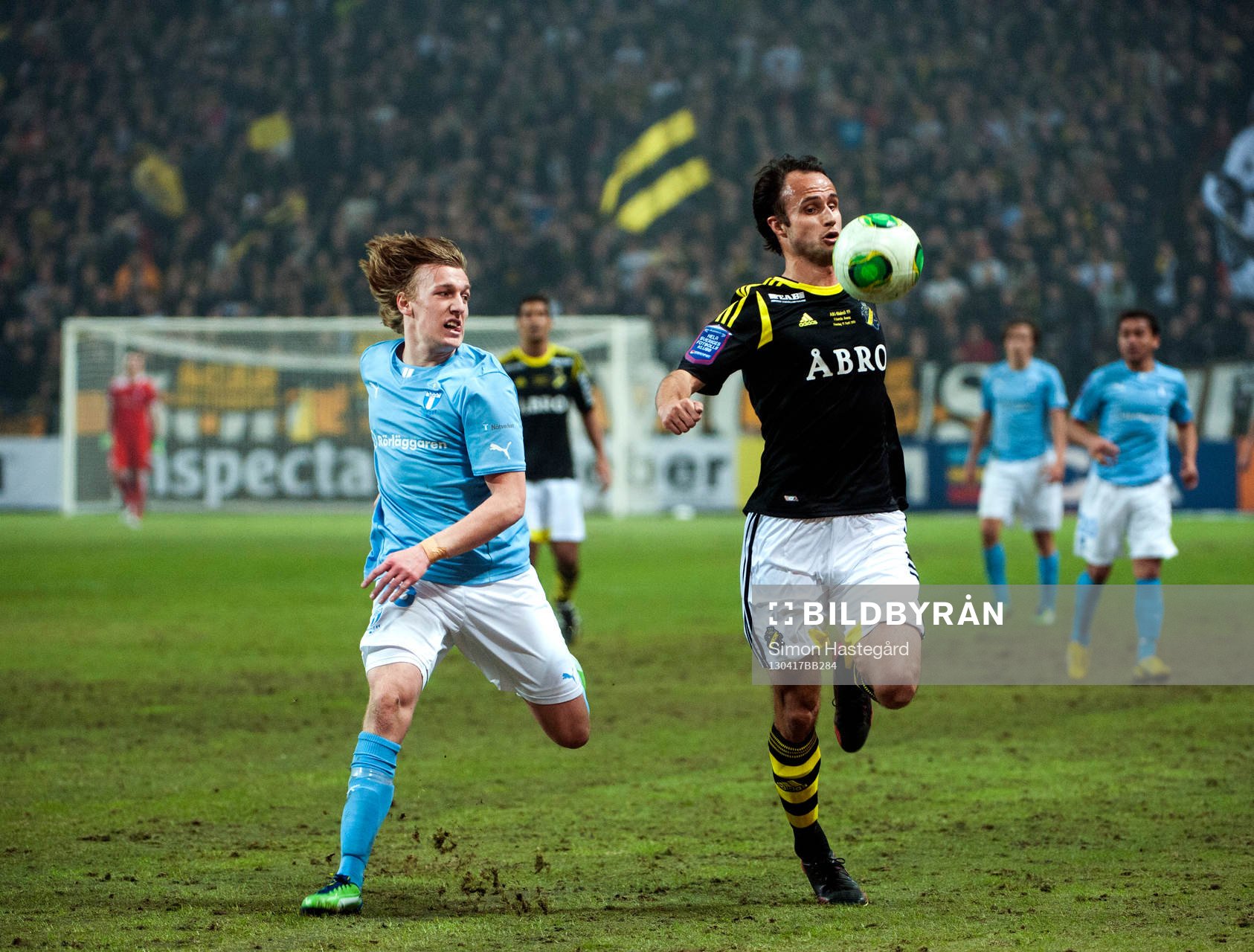 Emil Forsberg, Malmö, och Helgi Danielsson, AIK