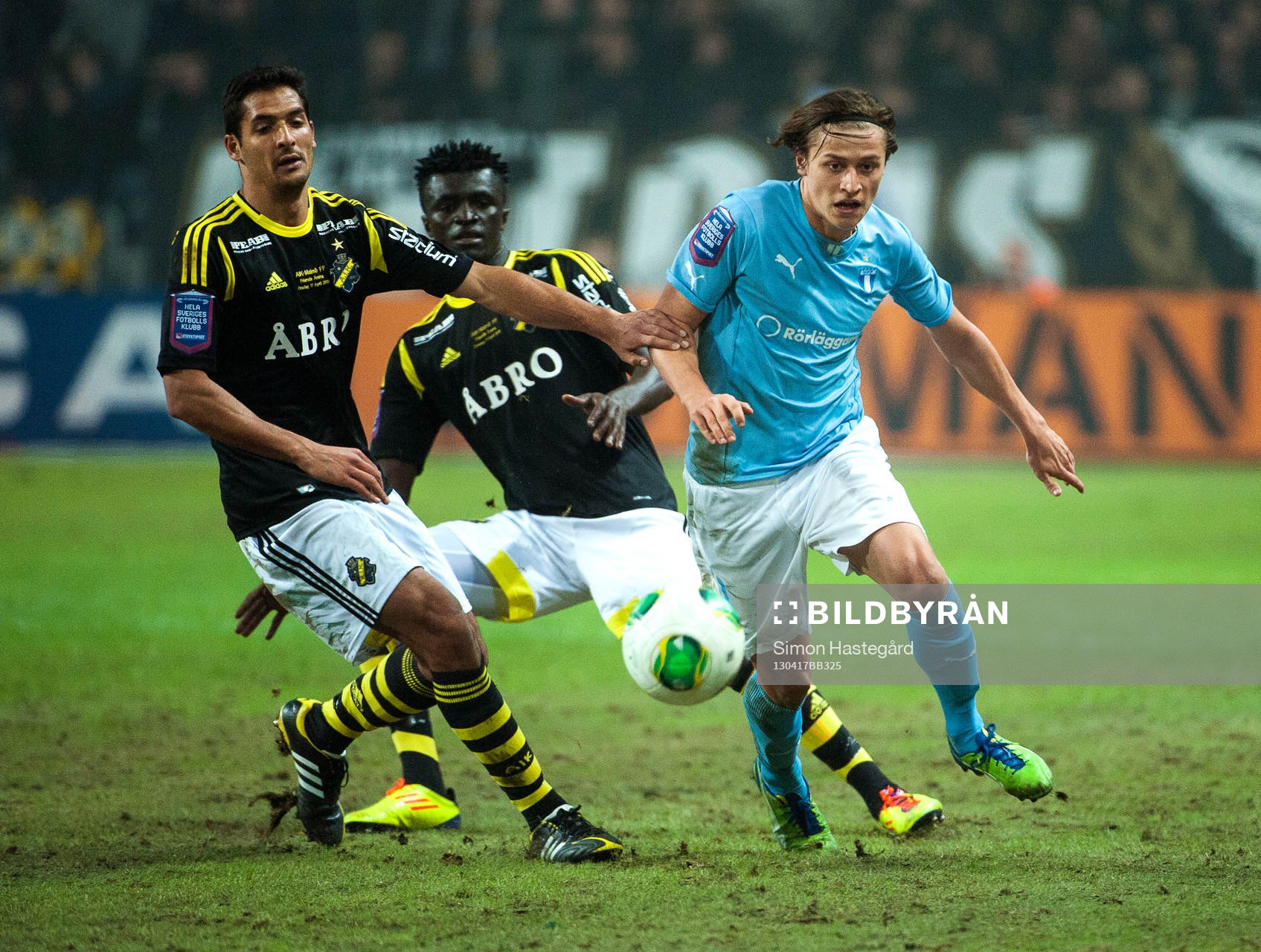 Celso Borges, Amponsah Karikari AIK, och Simon Thern,