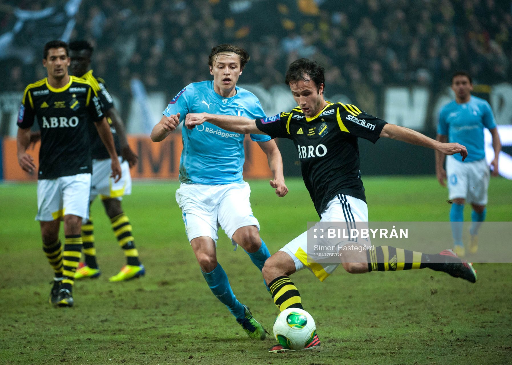 Simon Thern, Malmö, och Helgi Danielsson, AIK